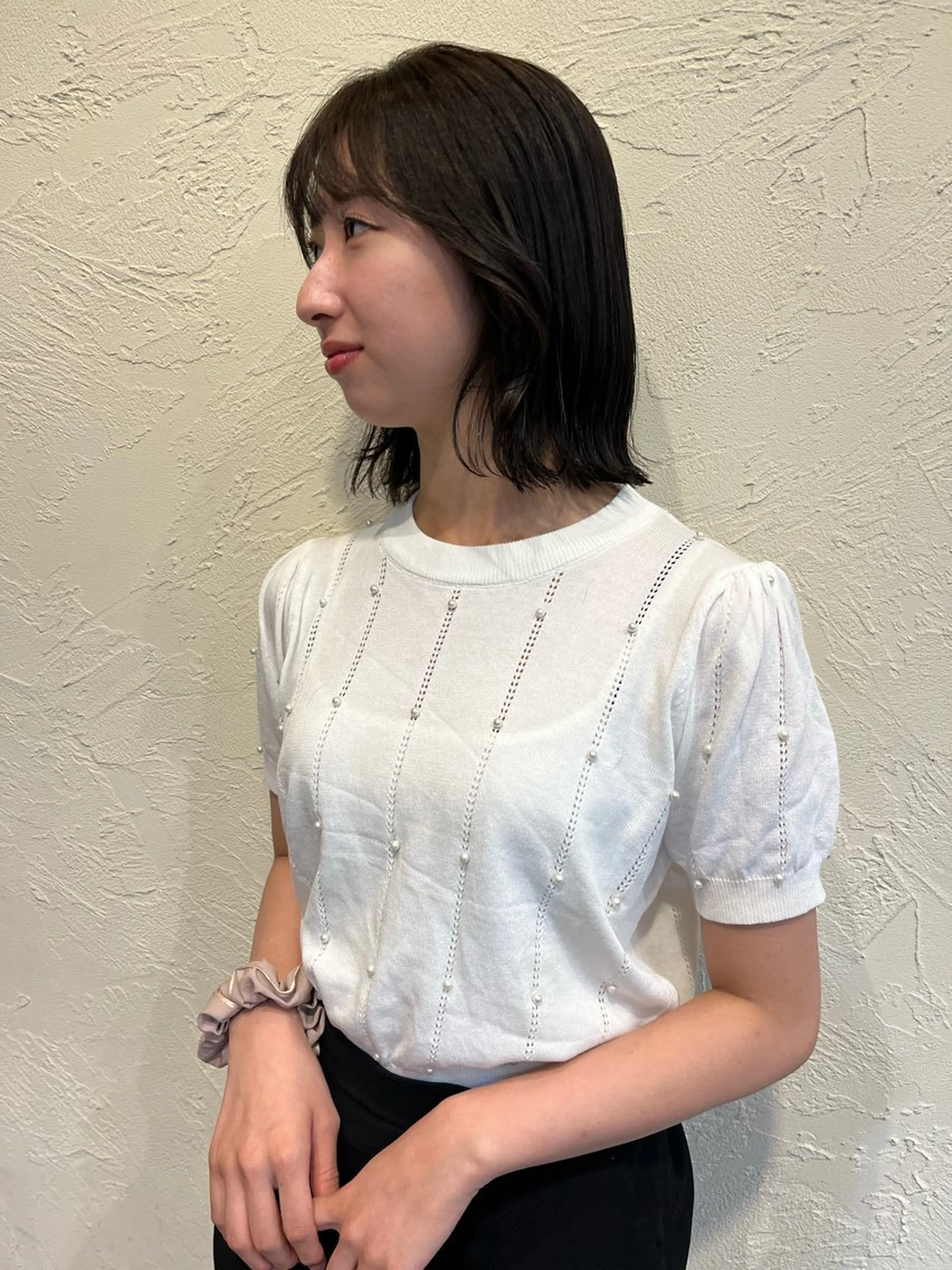 ミディアム カラー ブラウンカラー ナチュラルブラウン そね こまちのヘアスタイル