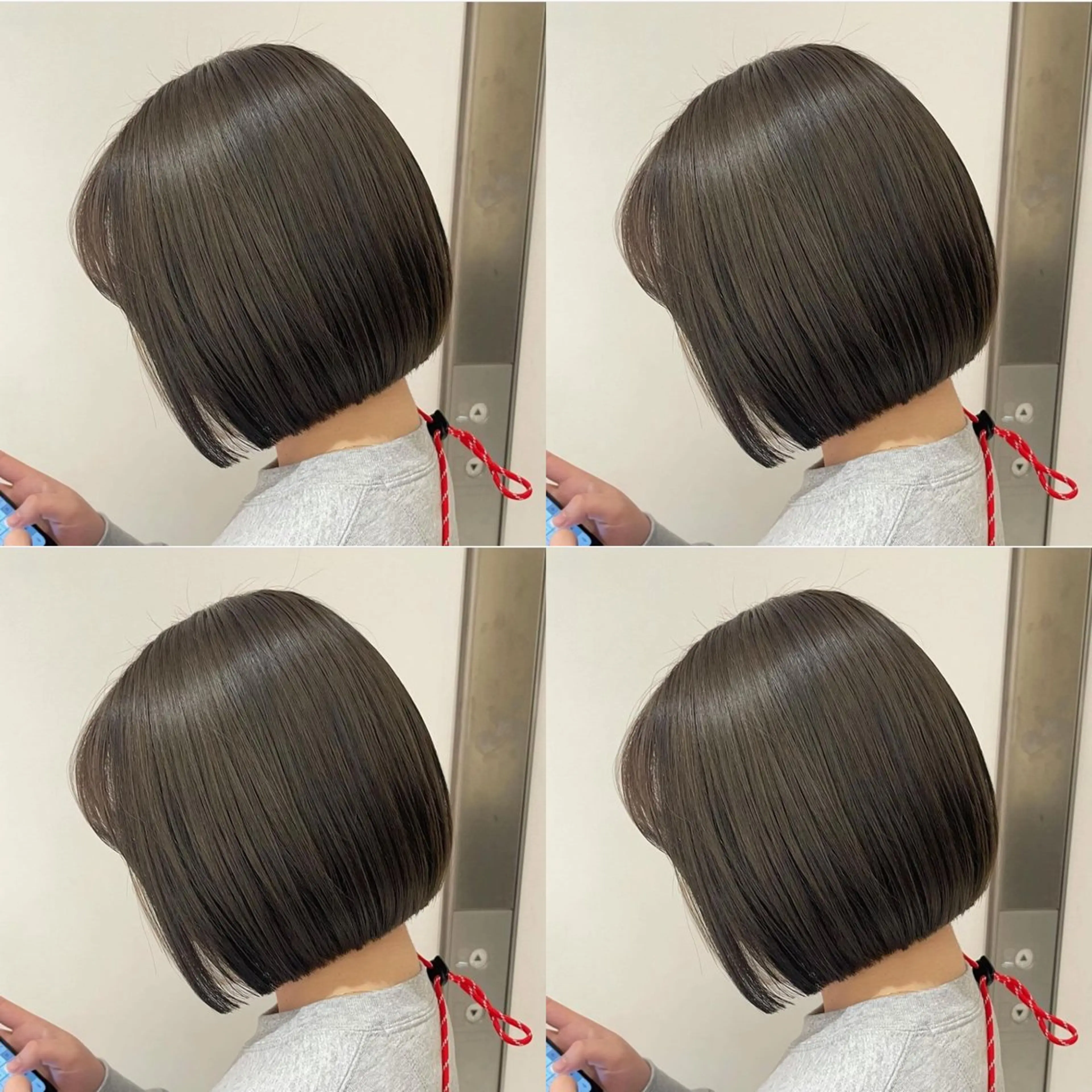 ミディアム カラー コテ巻き風パーマ✨ 韓国ヘア🤎近下菜央のヘアスタイル