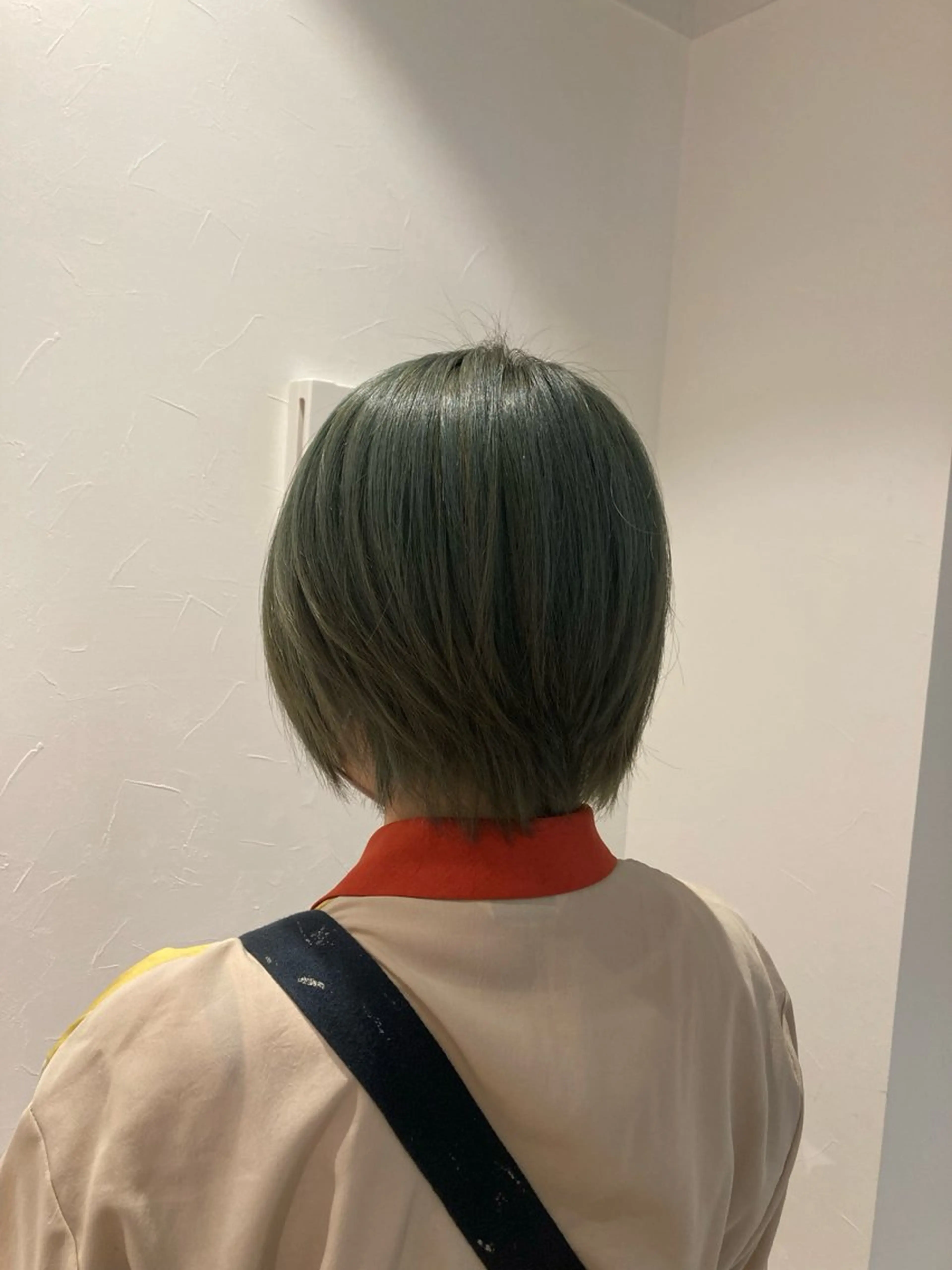 ショート カラー ダブルカラー ミント ミントグリーン TELA HAIR南流山店所属・TELA HAIR Annaのヘアスタイル