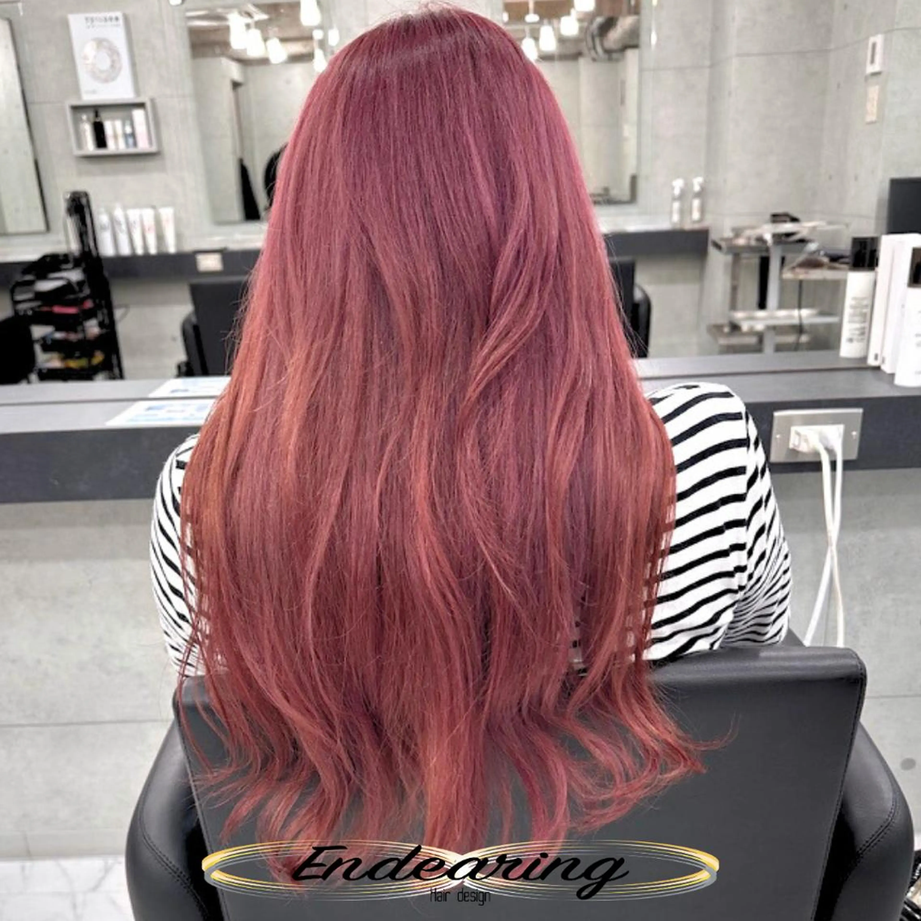 カラー ブリーチ 透明感カラー ピンクカラー ヘアカラー 柳田 怜那/銀座 Endearingのヘアスタイル