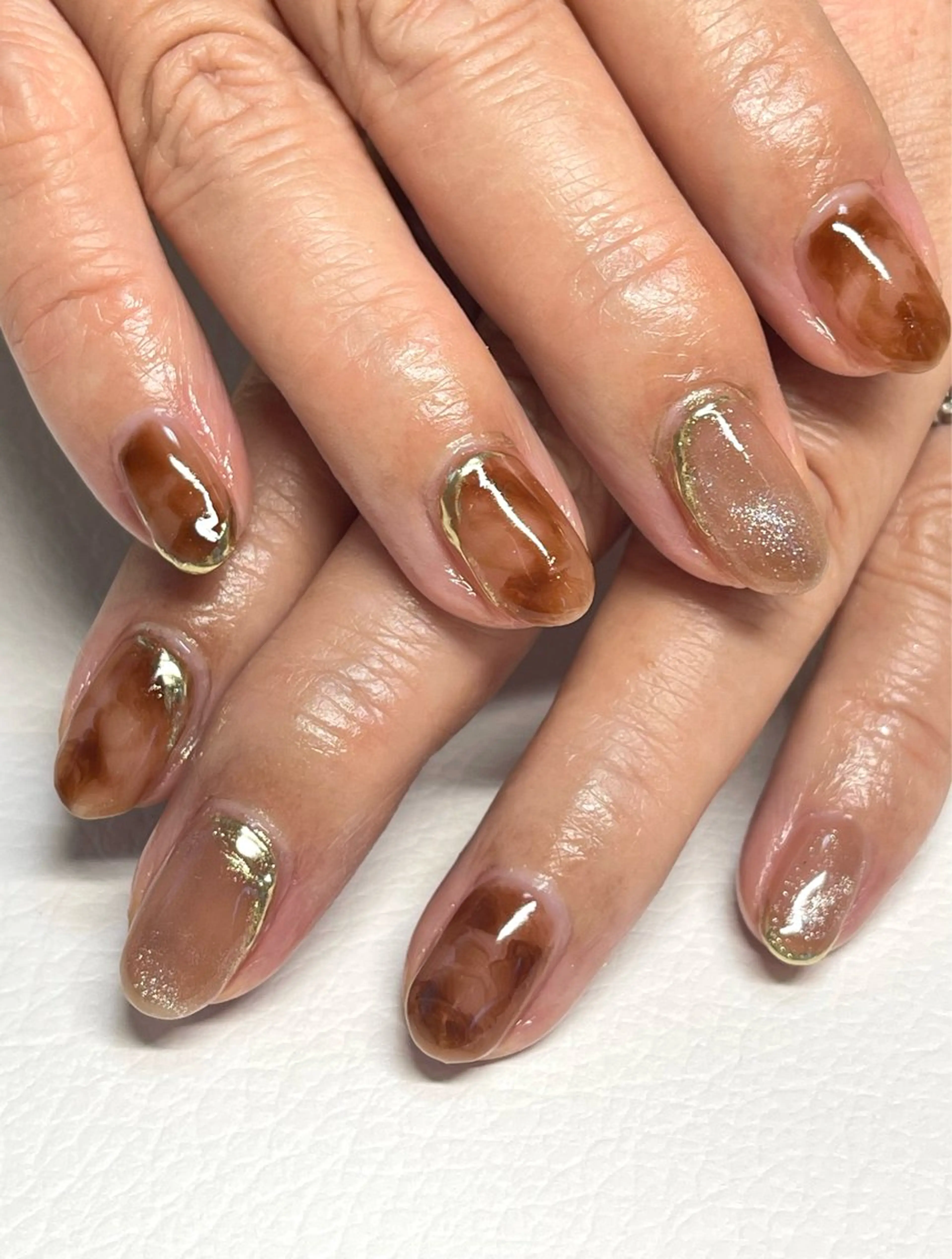 ネイル べっ甲ネイル Flora nailのネイルデザイン