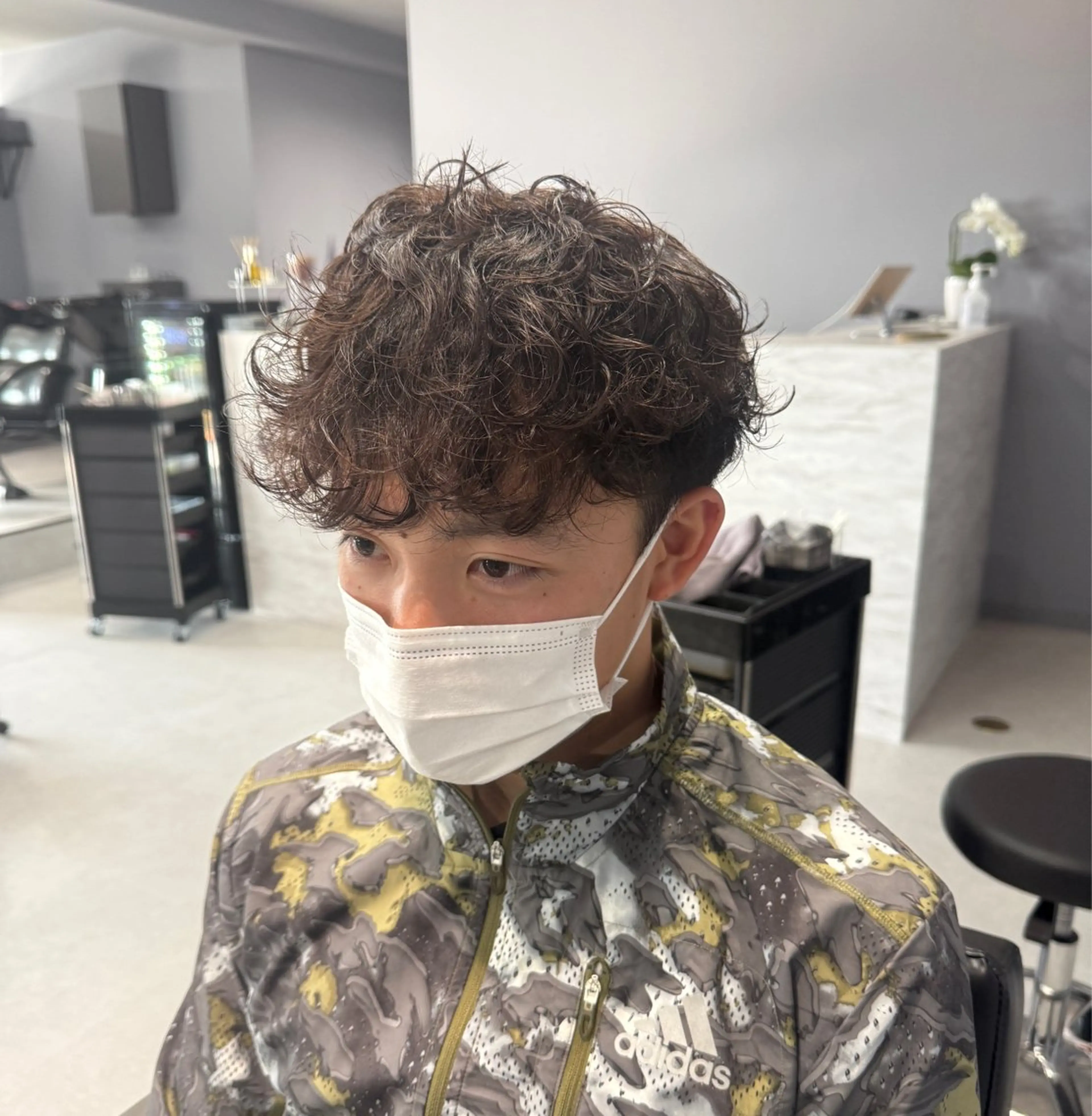 パーマ メンズ カット パーマ men's Rico ‪✂︎‬TAICHIのヘアスタイル