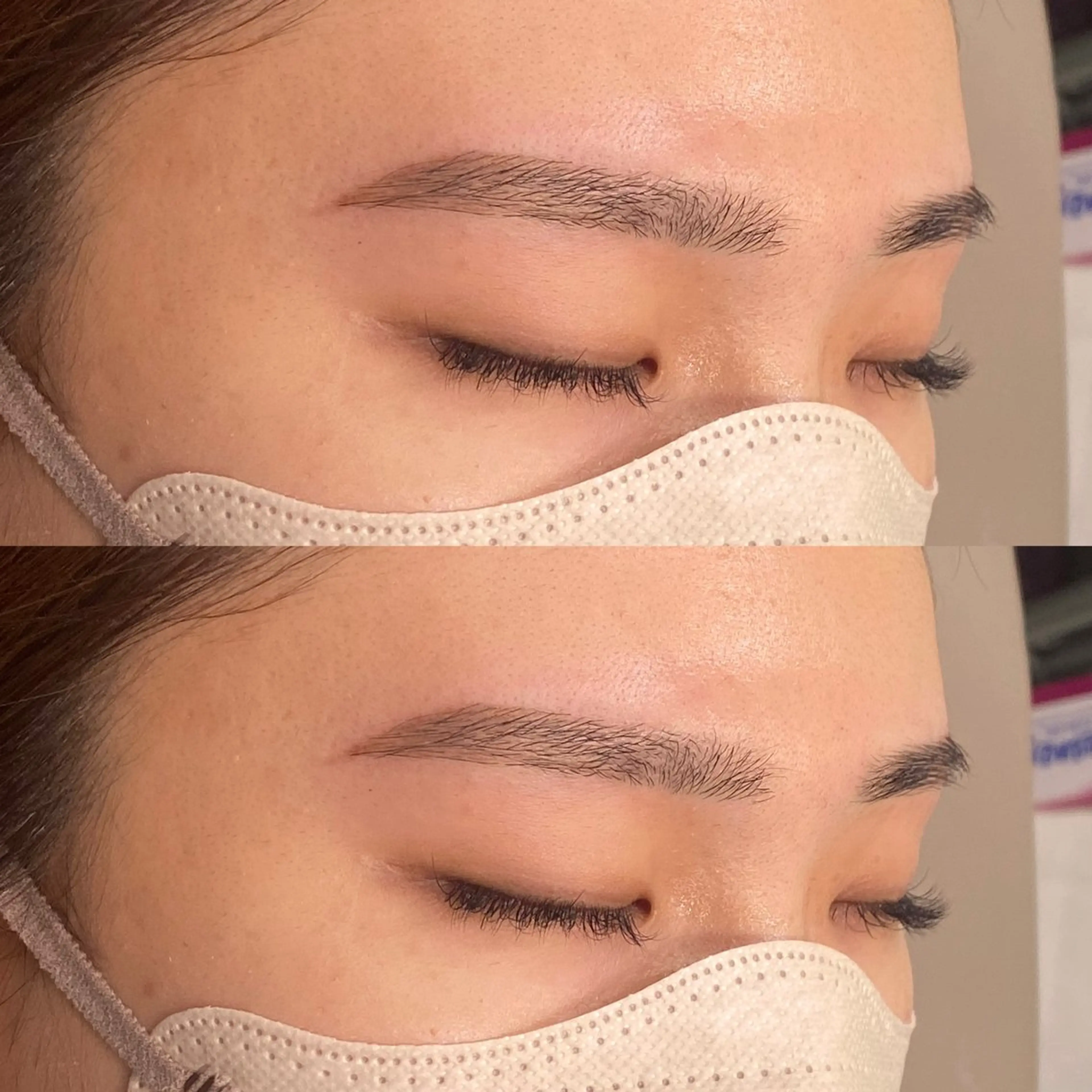 アイブロウ 眉カラー 眉毛ワックス脱毛 西島 雪輝のマツエク・マツパデザイン