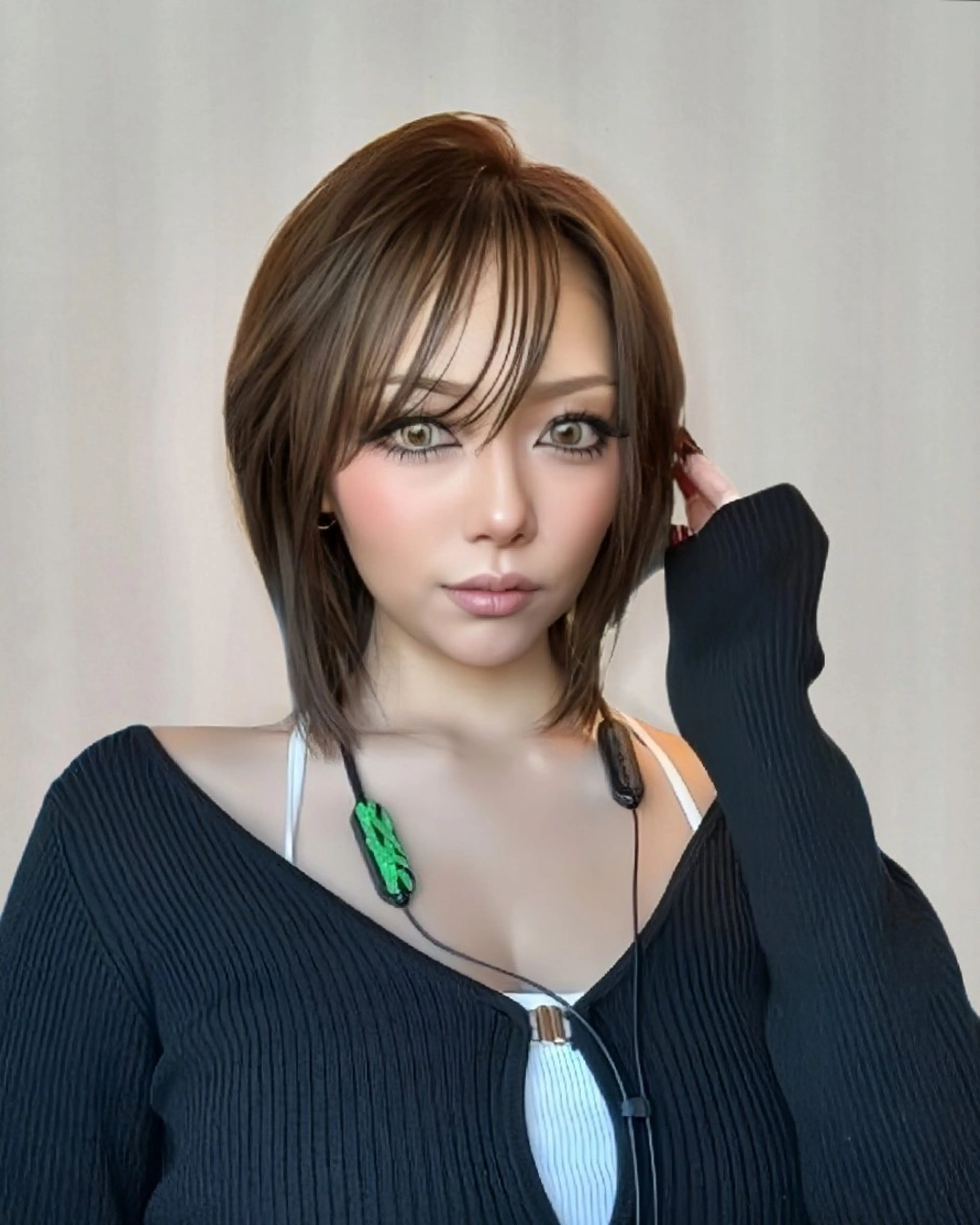 ミディアム カラー ウルフカット カット ヘアカラー HIME. ＊*ヒメドットのヘアスタイル