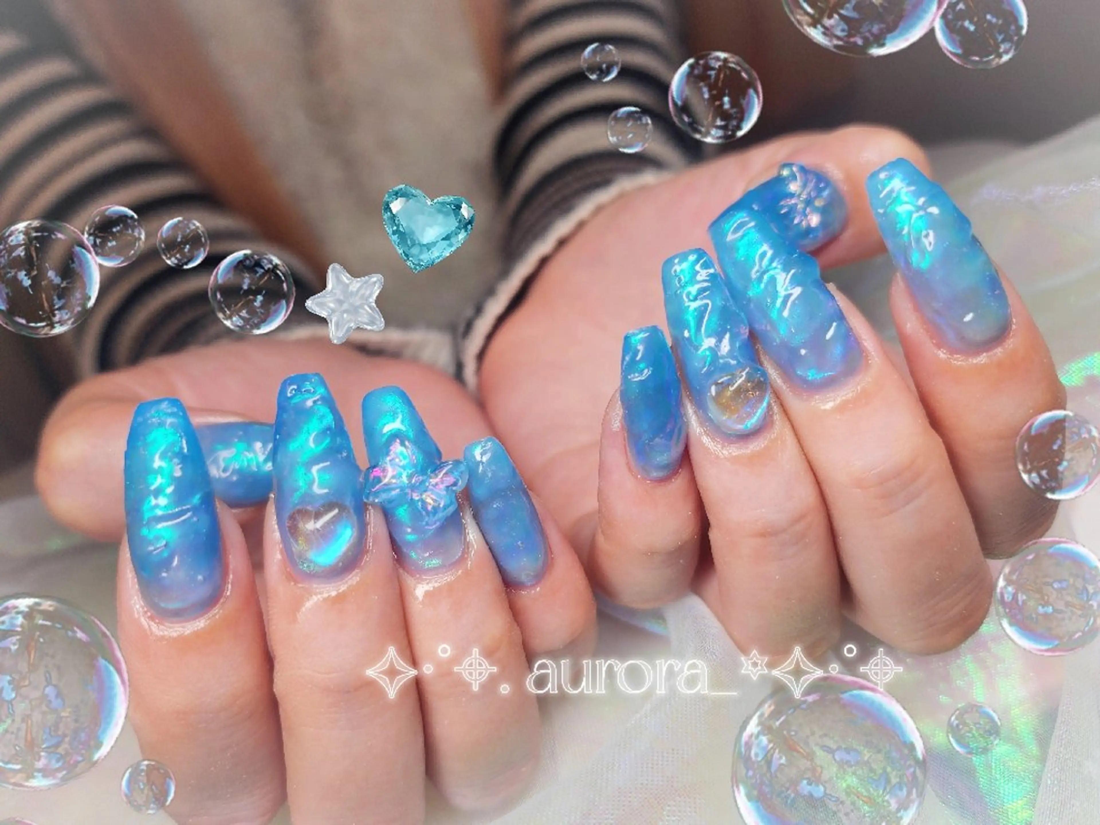 ネイル ハンドネイル 💜bora .のネイルデザイン