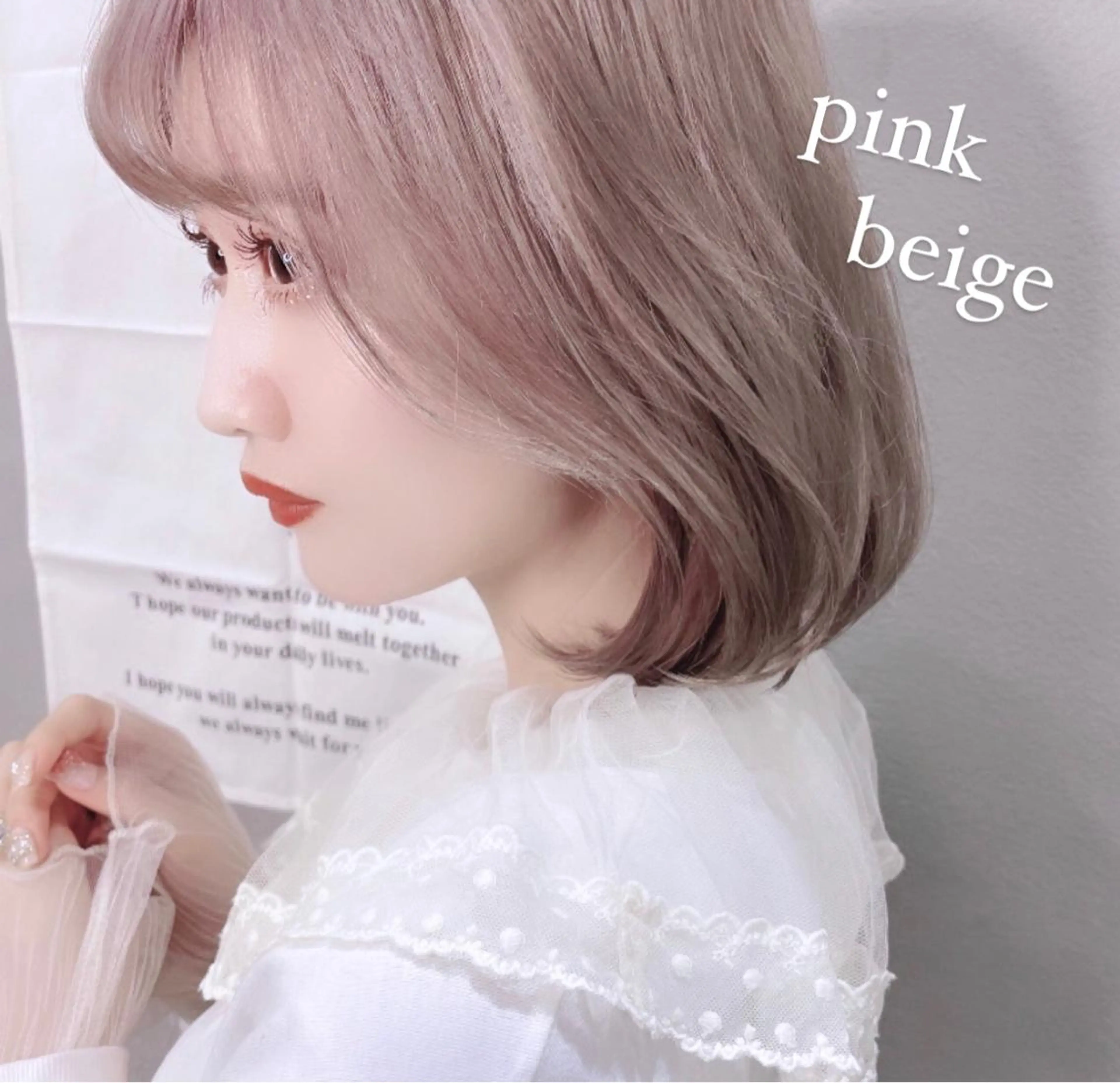 ショート カラー ベージュカラー ブリーチ ケアブリーチ グレージュ ハイトーンカラー カット ヘアカラー トリートメント 透明感カラー× 小顔カット♡ヒデさんのヘアスタイル