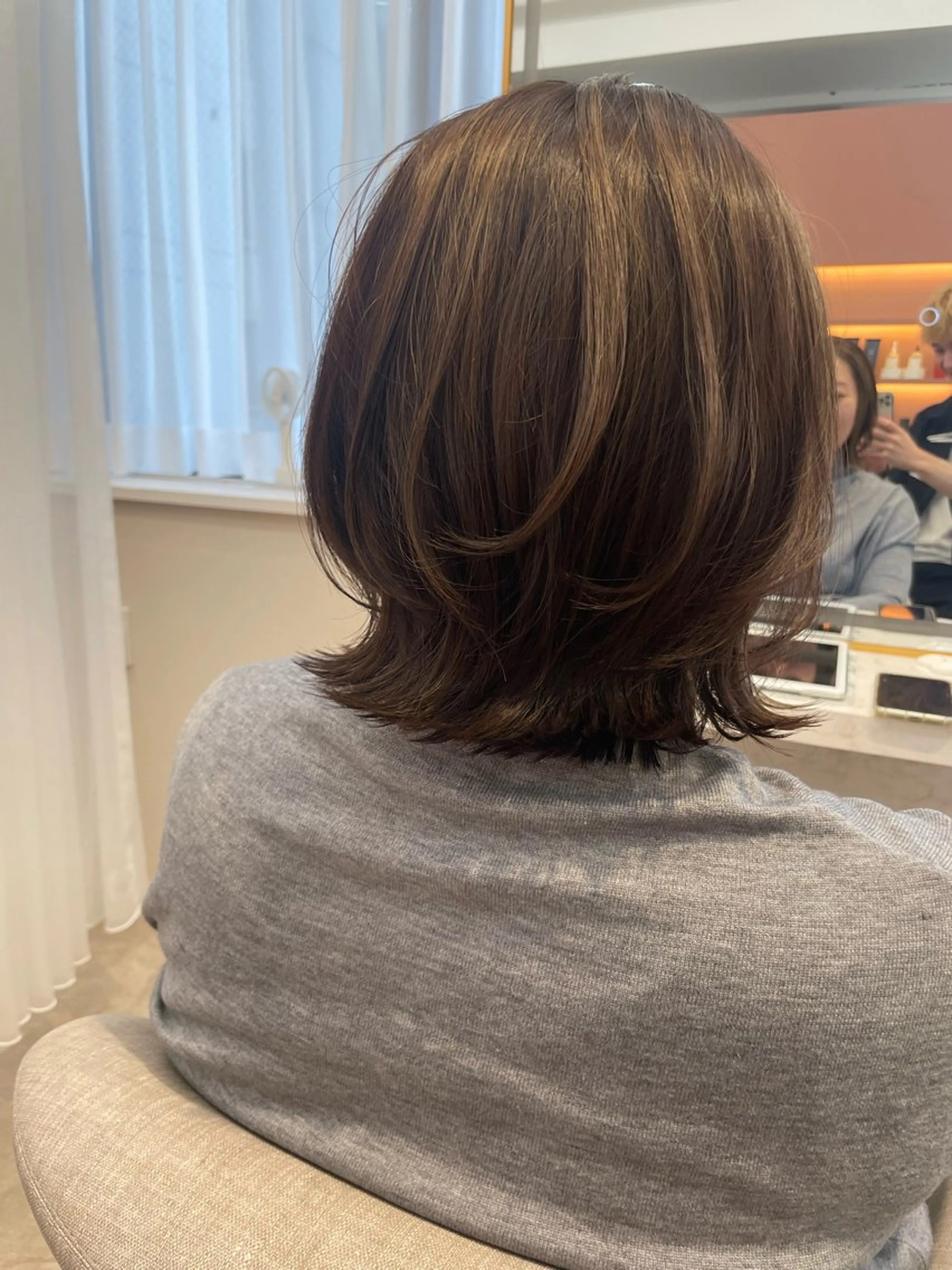 ミディアム ショート・ボブ 中村俊哉のヘアスタイル