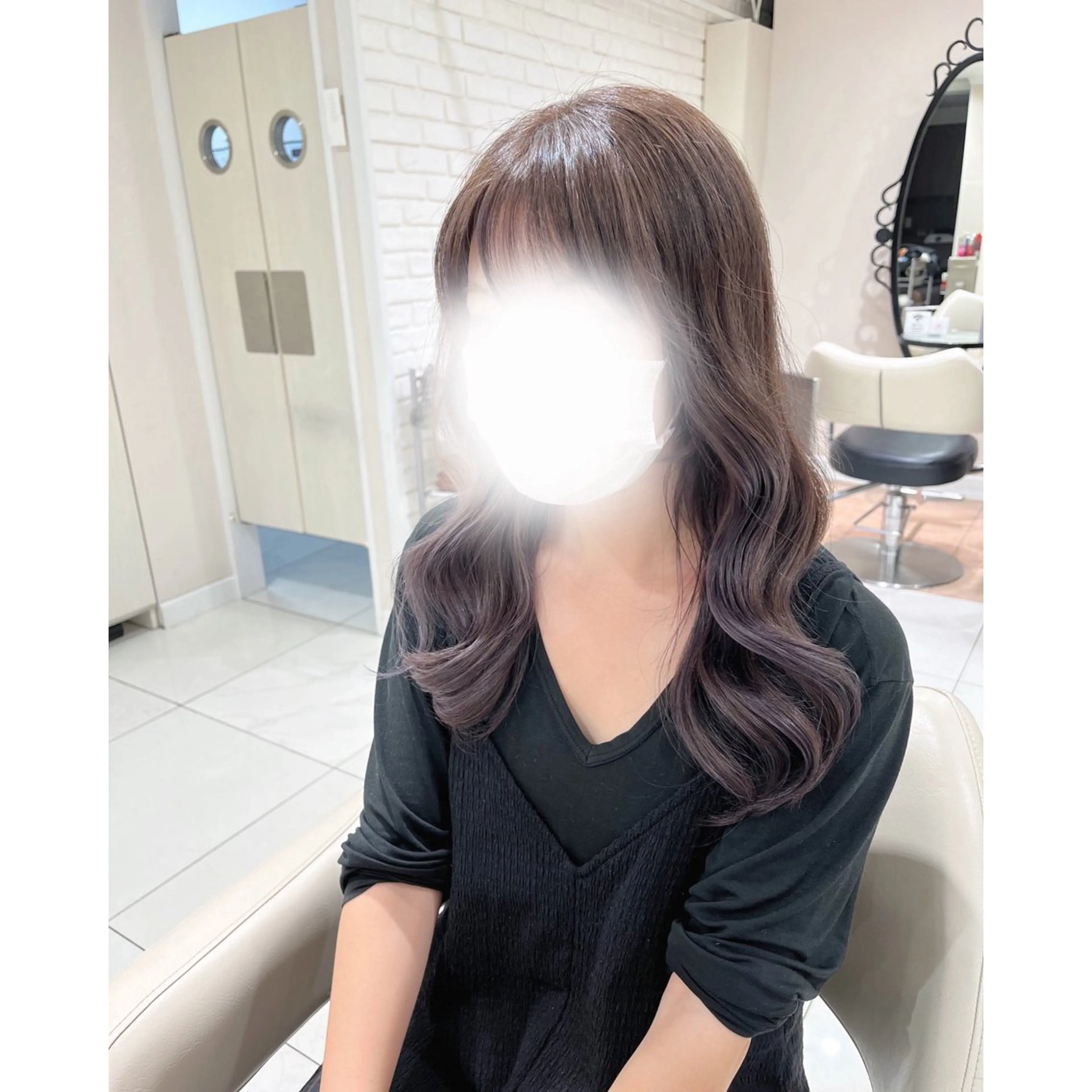 セミロング カラー 韓国ヘア 🎀中川綾乃🎀のヘアスタイル