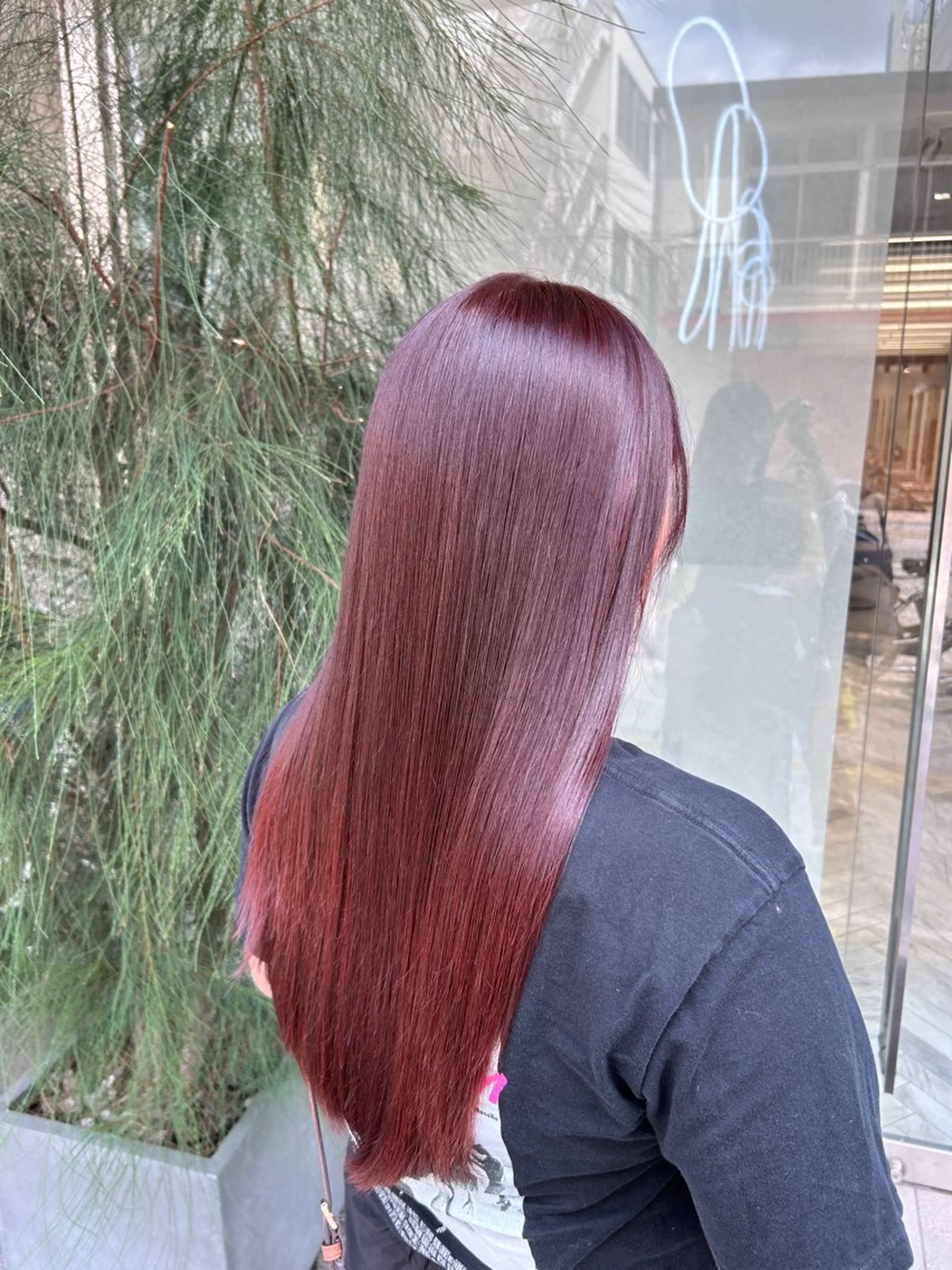 ロング カラー ヘアカラー トリートメント 冬っぽカラー/ マツエク/ゆきなのマツエク・マツパデザイン