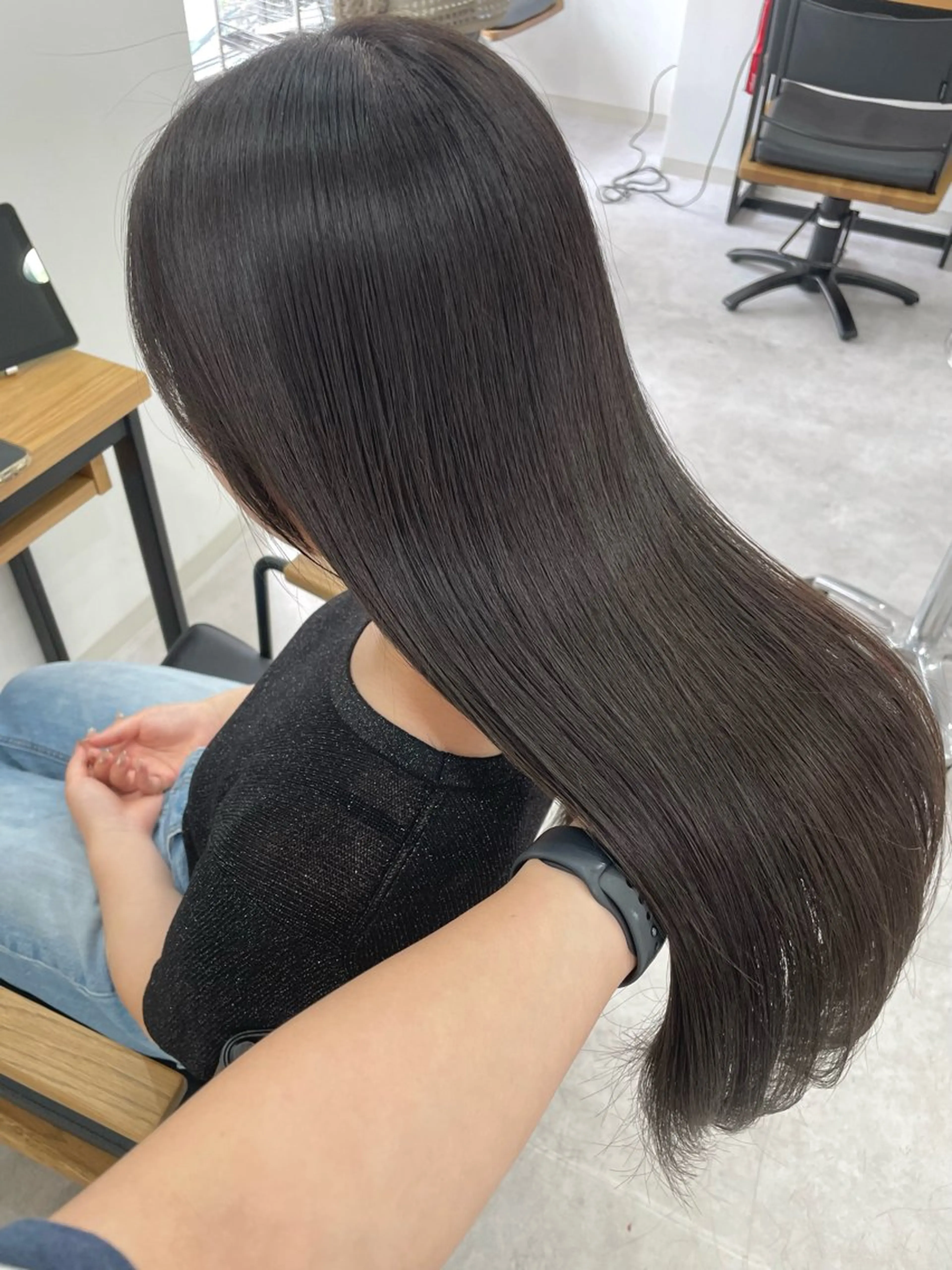 【癖、うねり撃退】美髪縮毛矯正+プレミアムトリートメント　「髪質改善」の写真