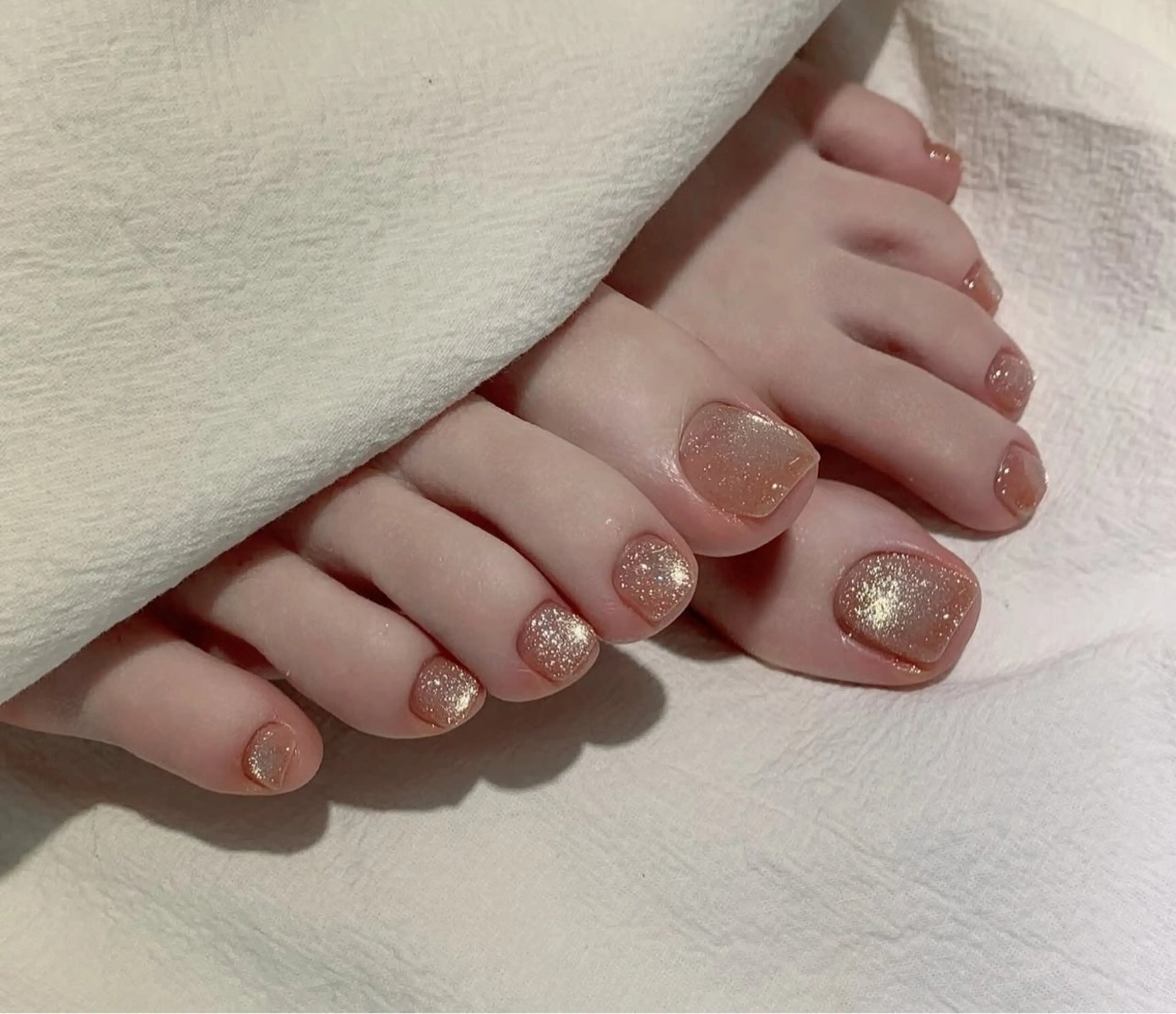 ネイル フットネイル 🎀PG🩵 ネイルサロンのネイルデザイン