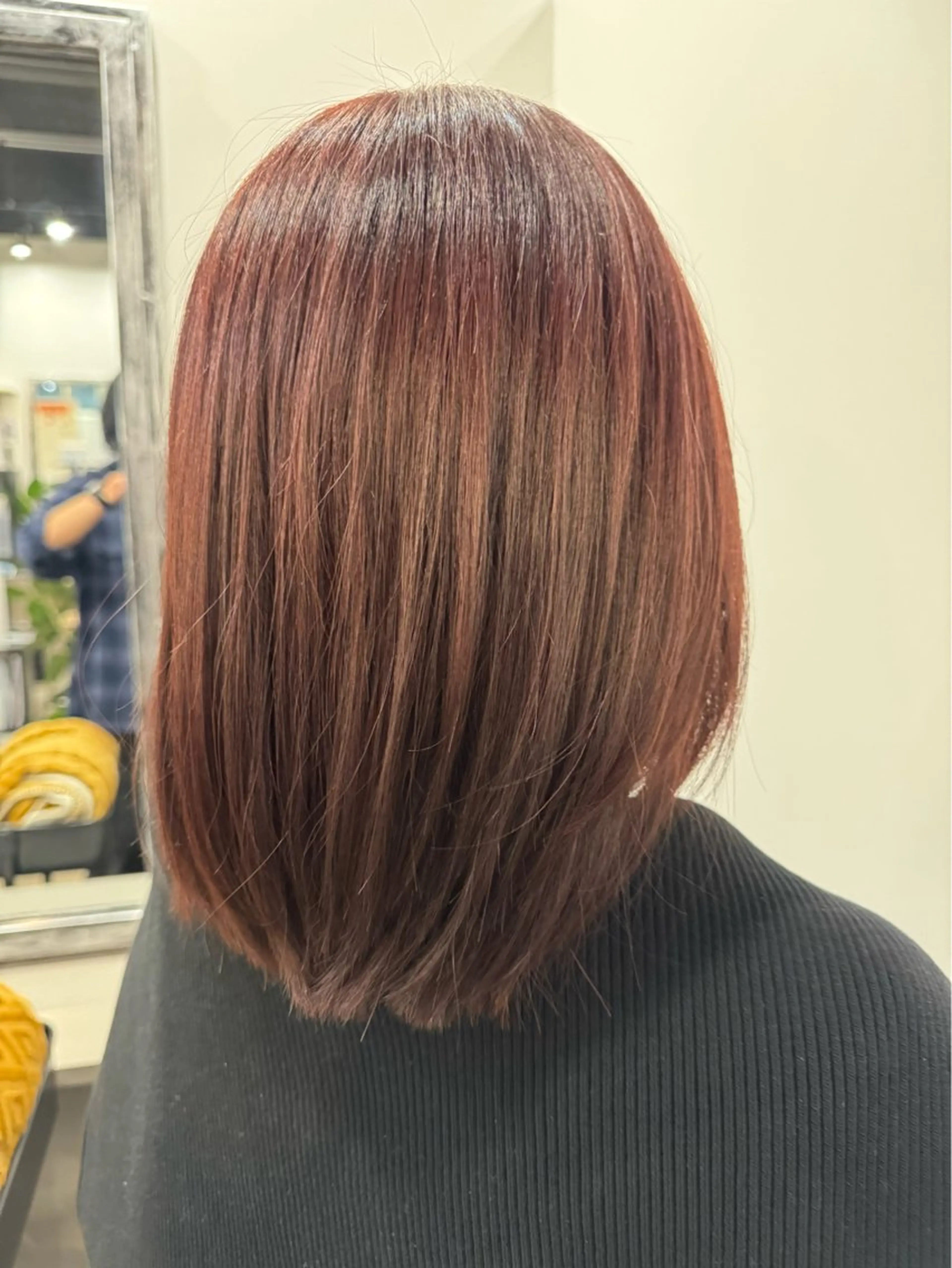 ミディアム カラー ブラウンカラー ピンクカラー ピンクブラウン ヘアカラー トリートメント dog star 関 海斗のヘアスタイル