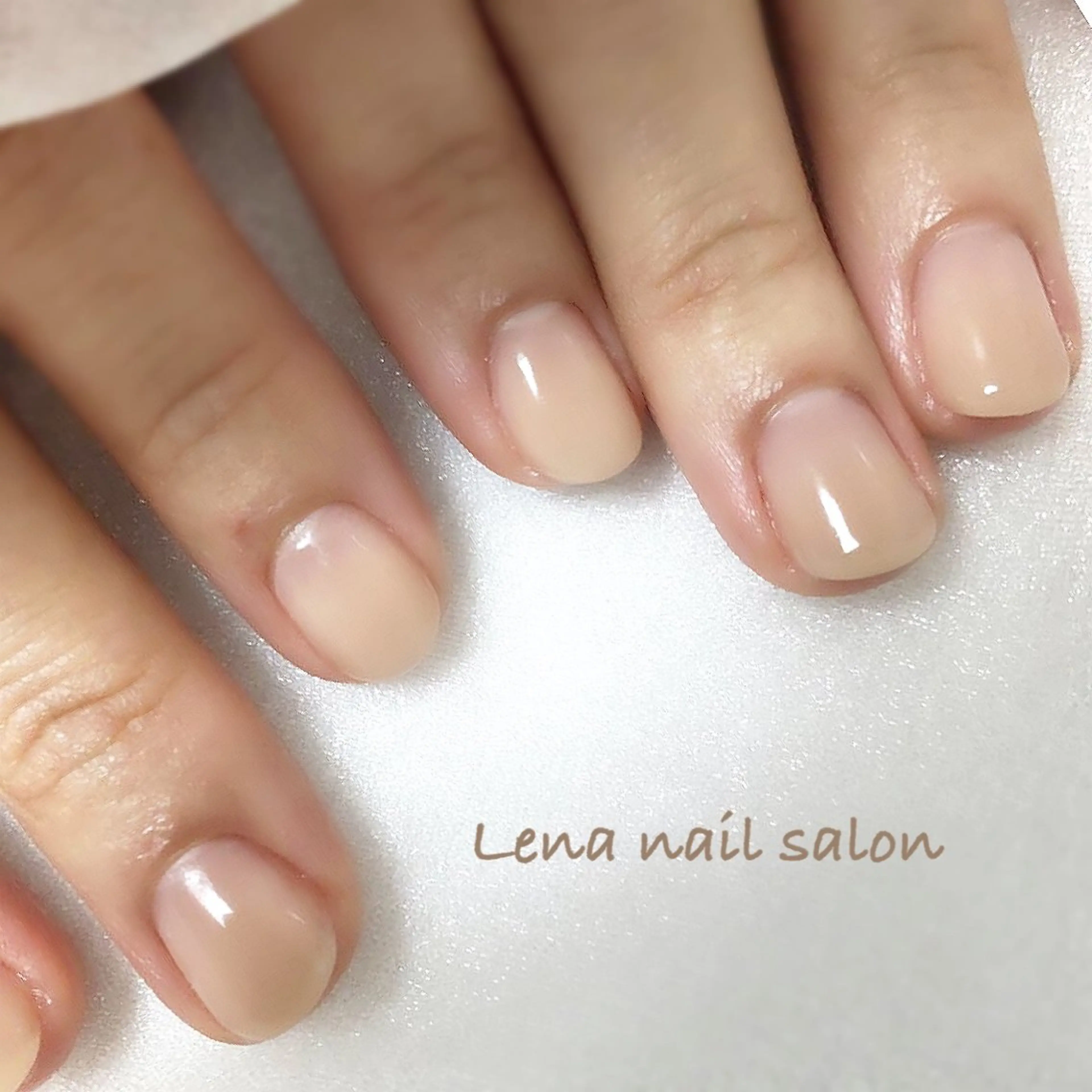 ネイル ハンドネイル 自爪育成ネイルケア Lena  nailのネイルデザイン