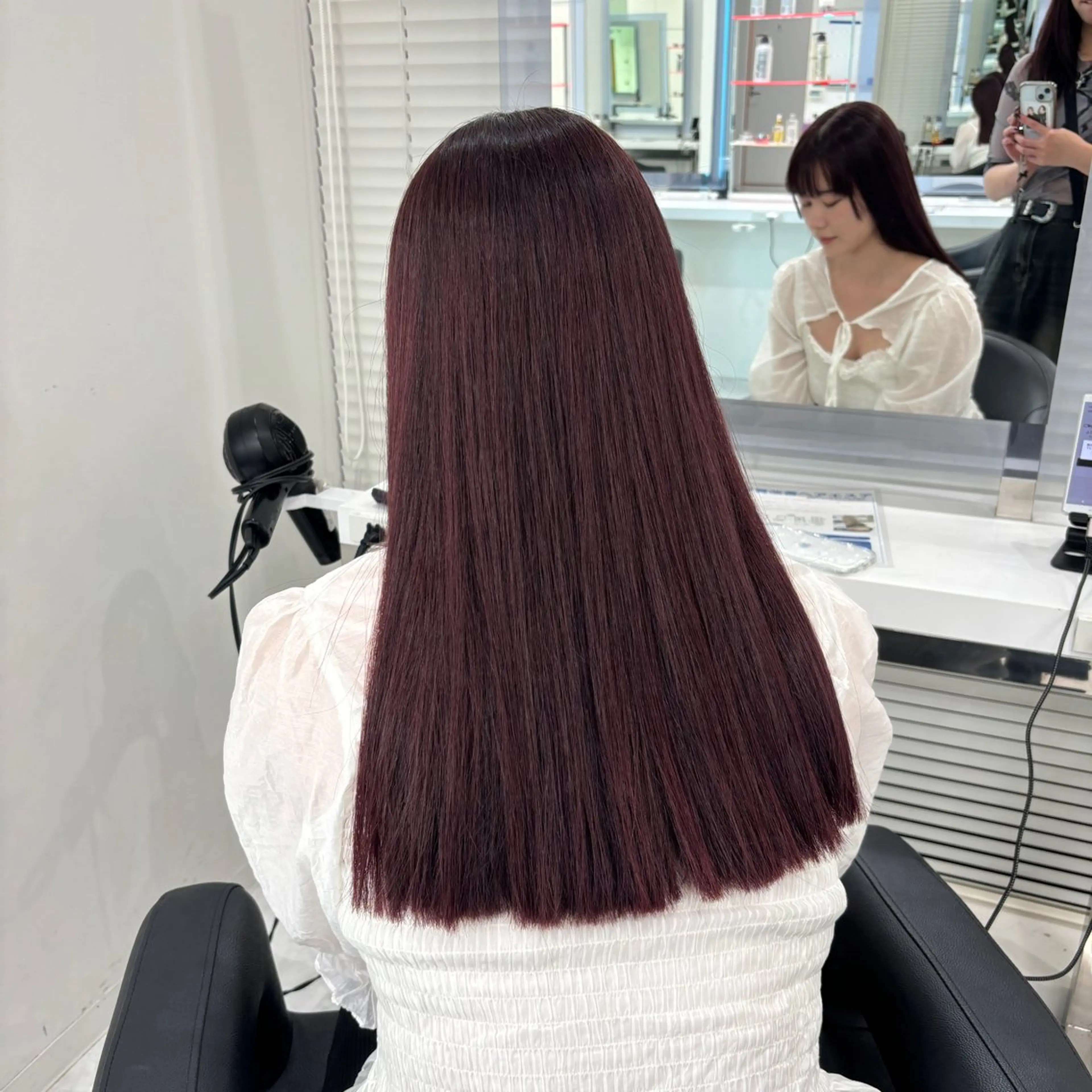 セミロング ヘアカラー 🤍🥀韓流暖色レイ ヤー🥀🤍あやねのヘアスタイル