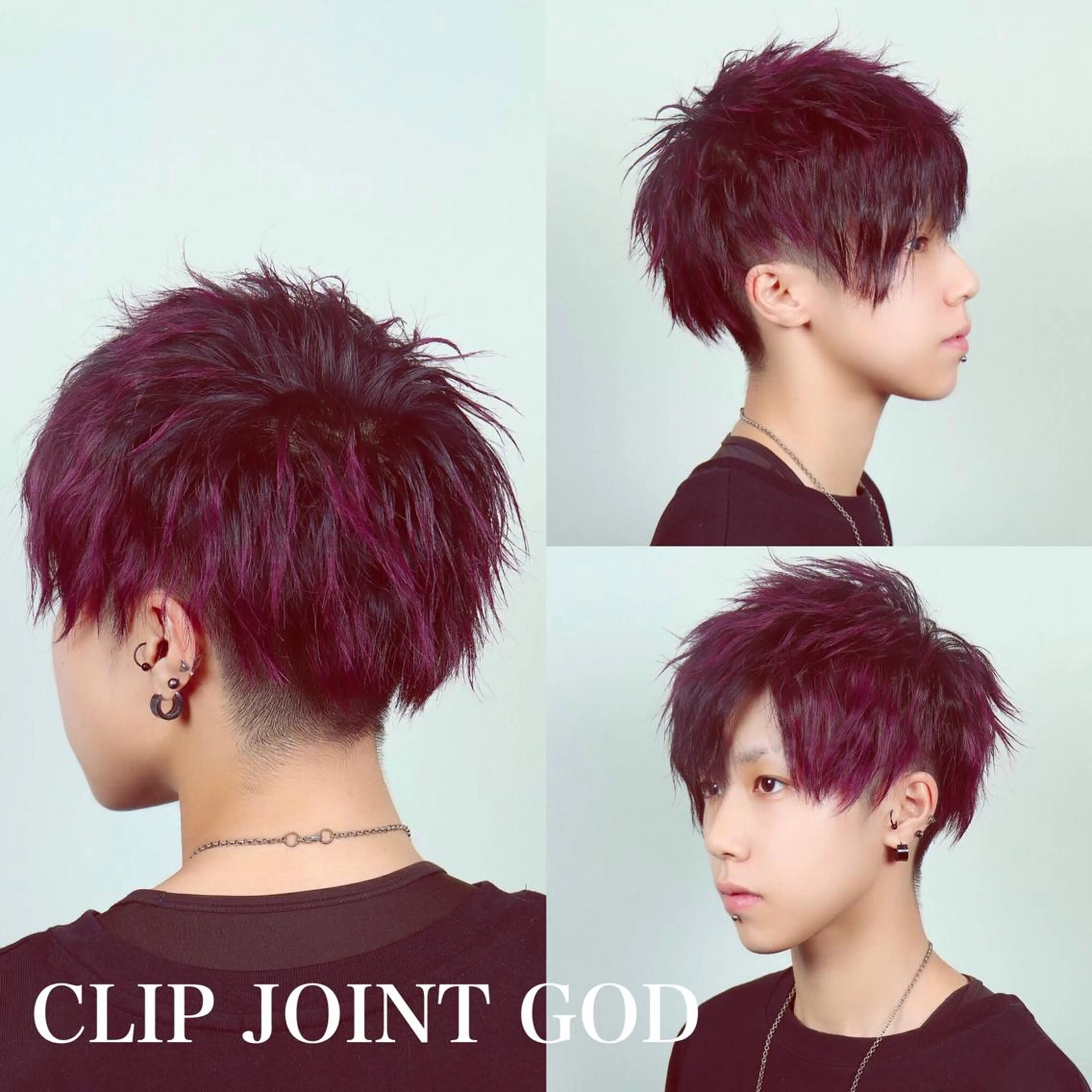 ショート カラー ダブルカラー レッドカラー ヘアカラー 今泉 周のヘアスタイル