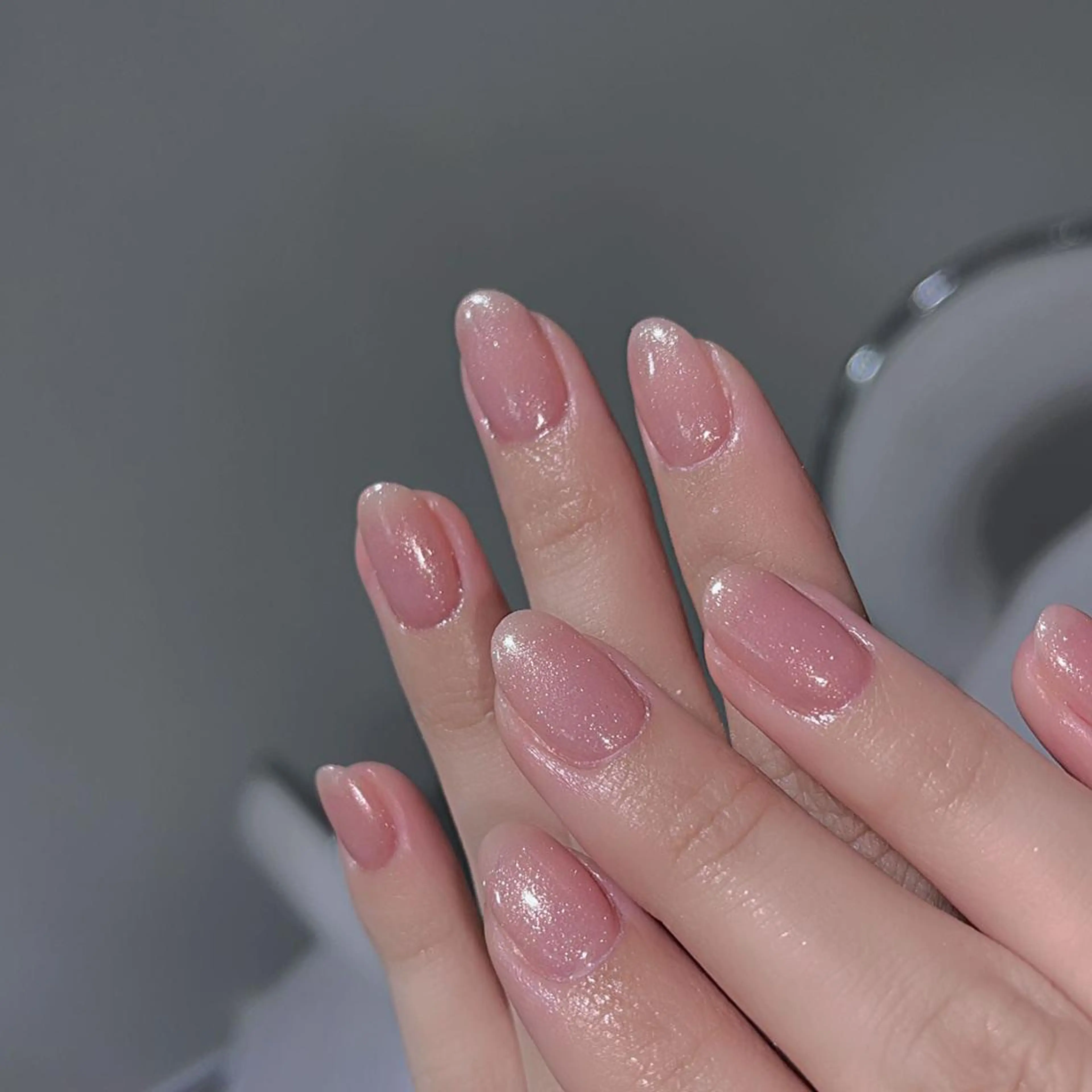 ネイル ラメ(グリッター) ラメグラデーション ワンカラーネイル Queens PUPUのネイルデザイン