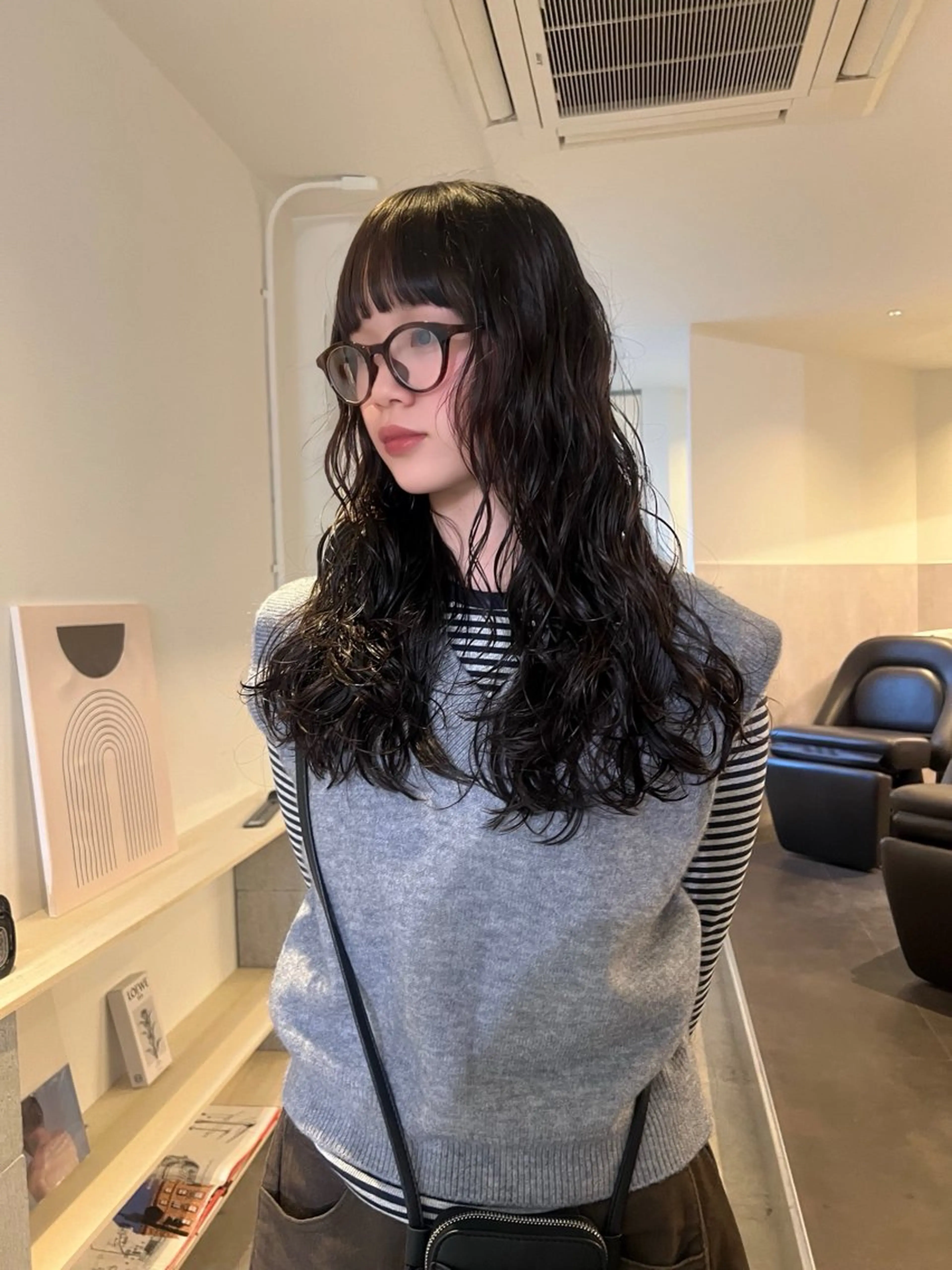 ロング パーマ パーマ MARU レイヤー/パーマのヘアスタイル