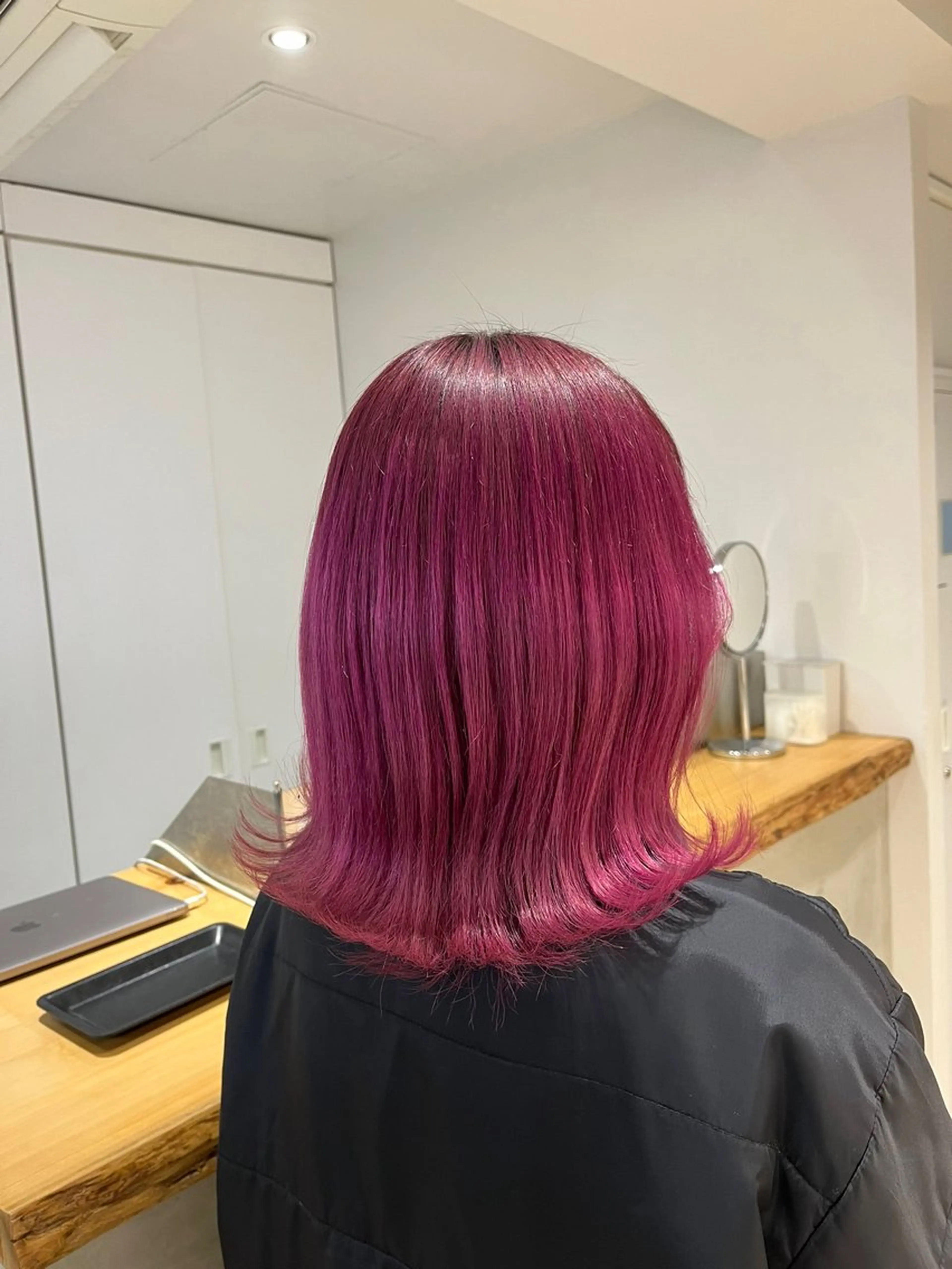 カラー ブリーチ ピンクカラー 銀座 透明感カラー 🌿Hitomiのヘアスタイル