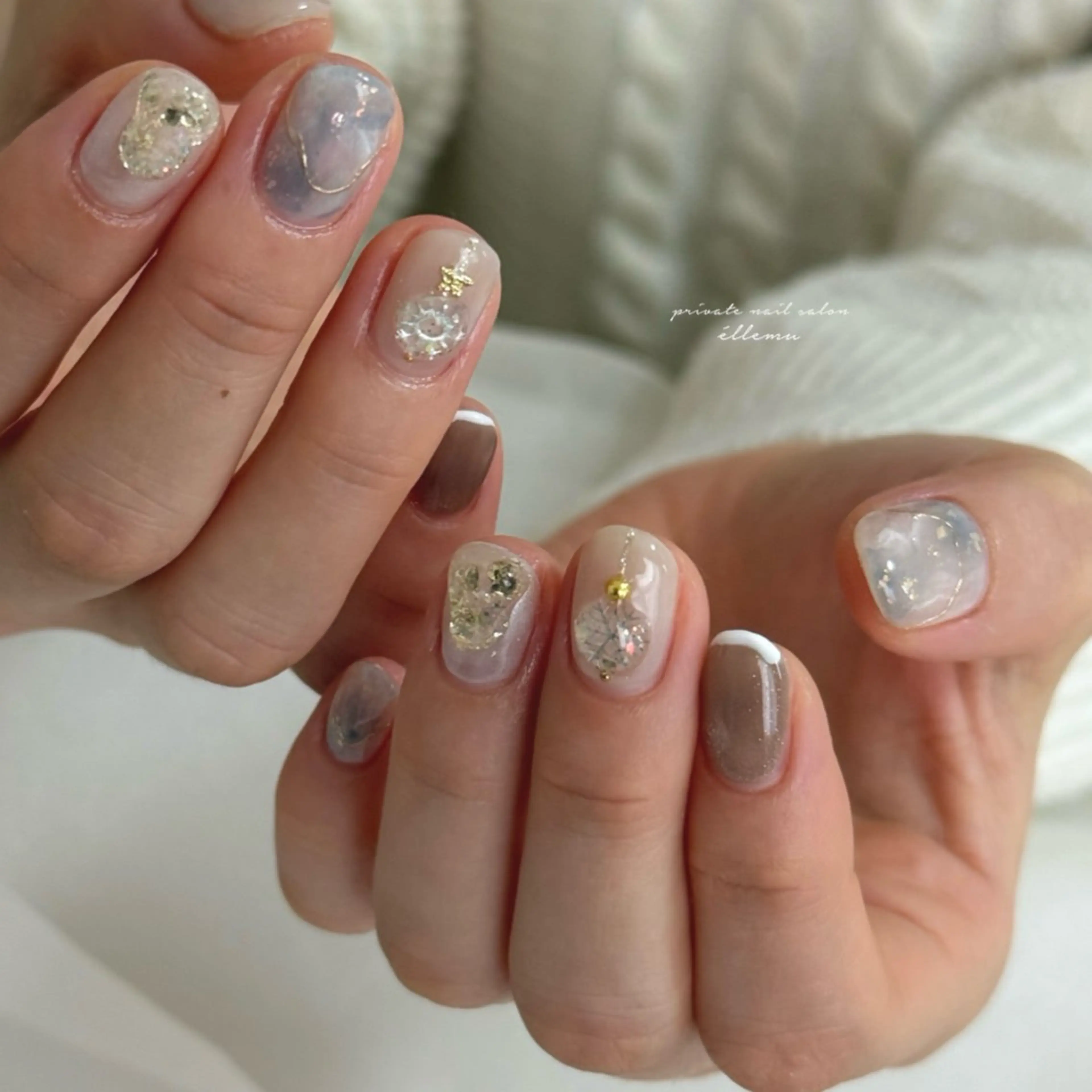 ネイル ハンドネイル éllemu えるみゅのネイルデザイン