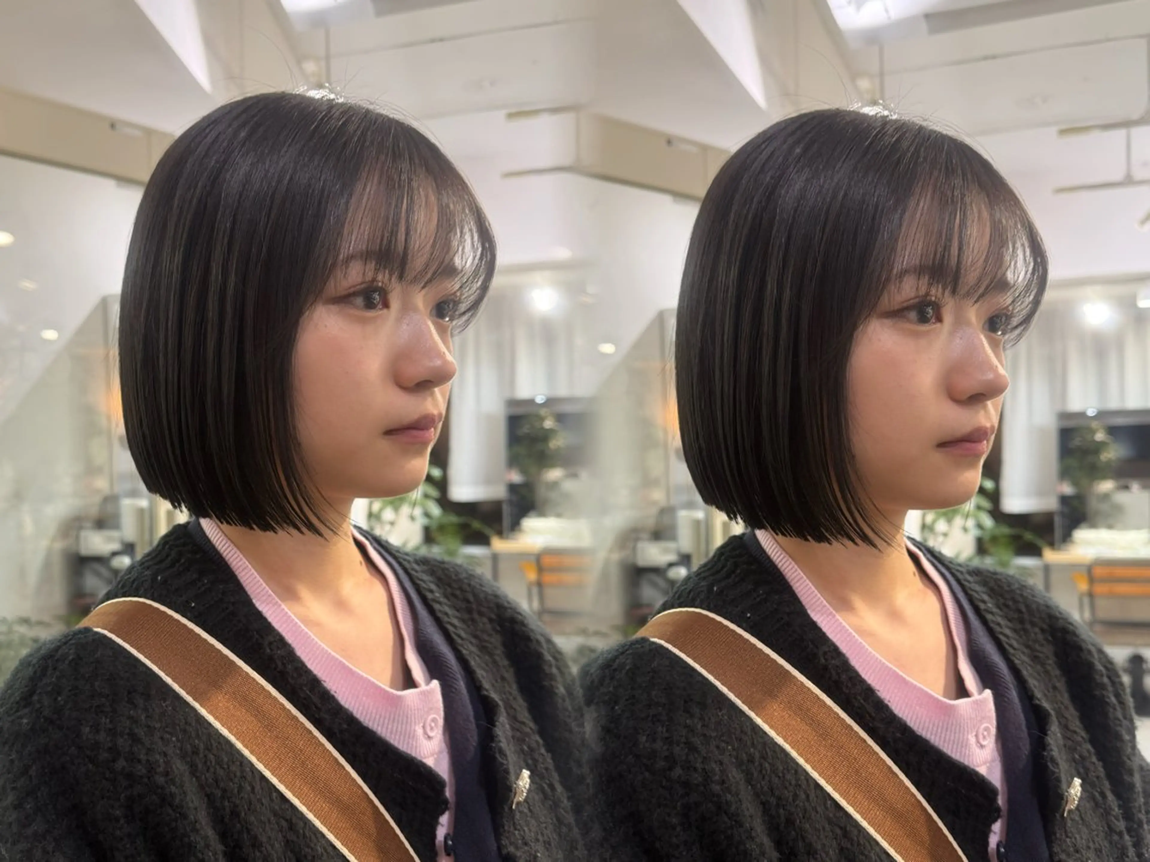 ミディアム カット 縮毛矯正 【ショートボブ 】 Narumi✂︎のヘアスタイル