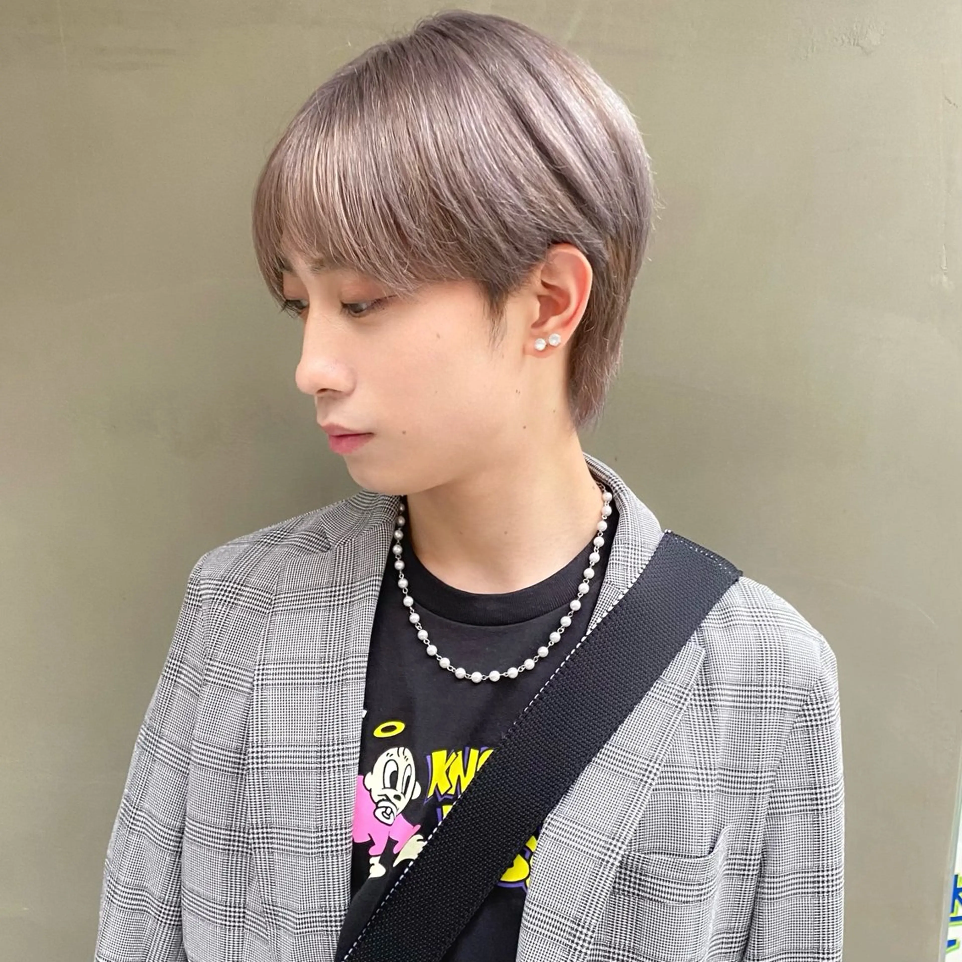 ショート カラー メンズ ダウンパーマ 【sity.ザイク】のヘアスタイル