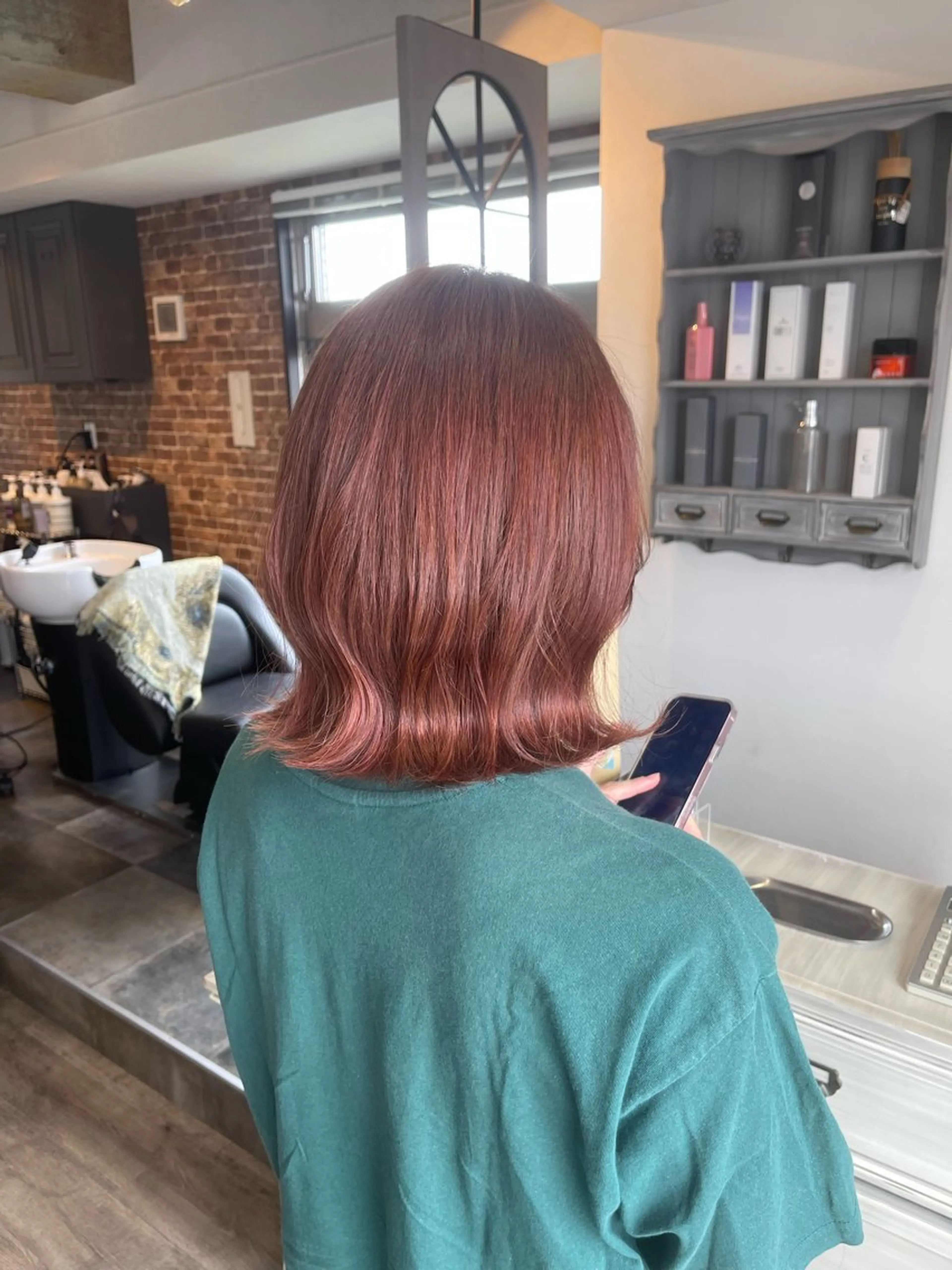 ミディアム カラー ヘアカラー Felice Erikaのヘアスタイル