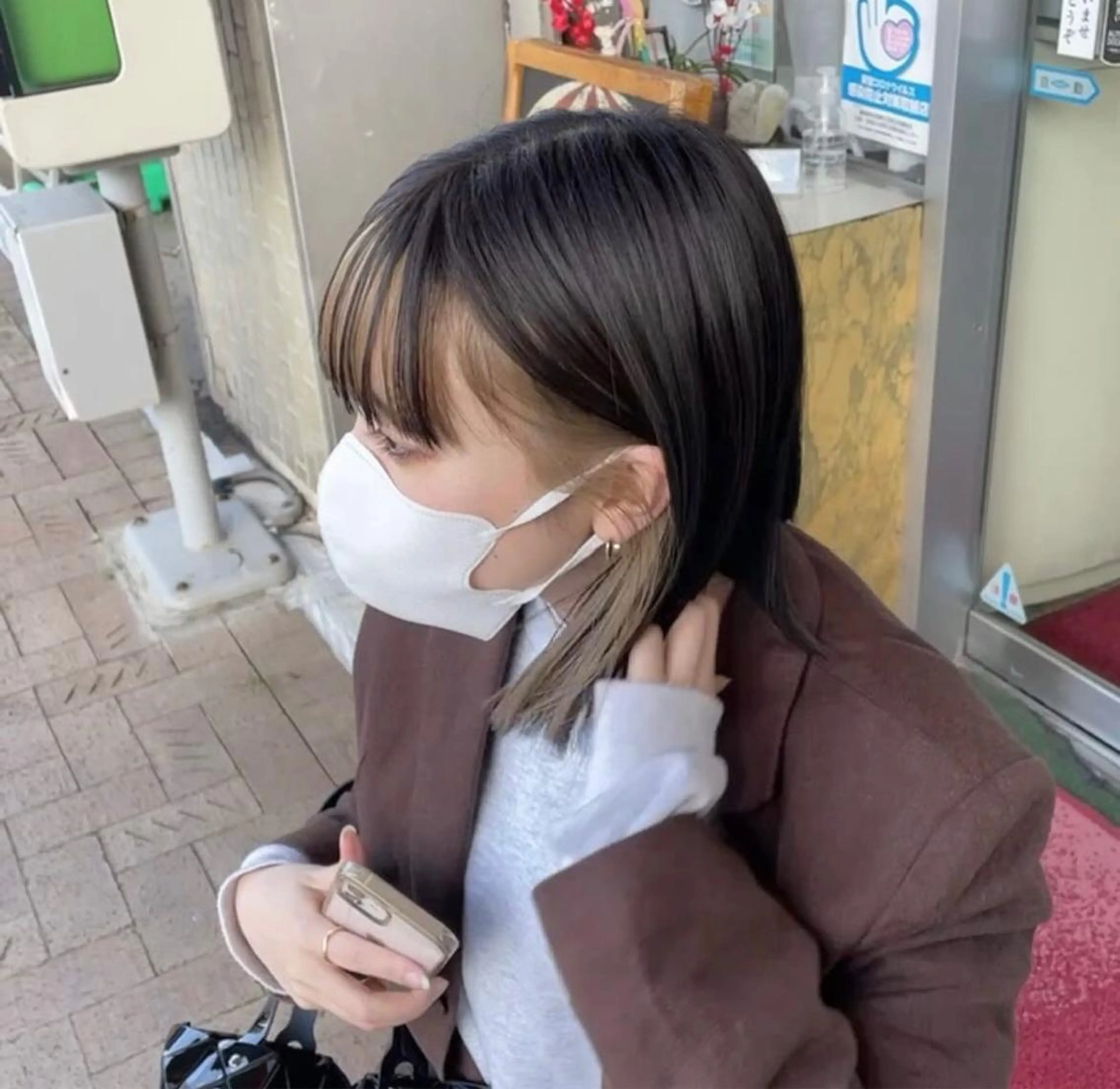 カラー デザインカラー LITTY MITO 【リティ】所属・水戸/ベージュカラー 🍒RICO🍒のヘアスタイル