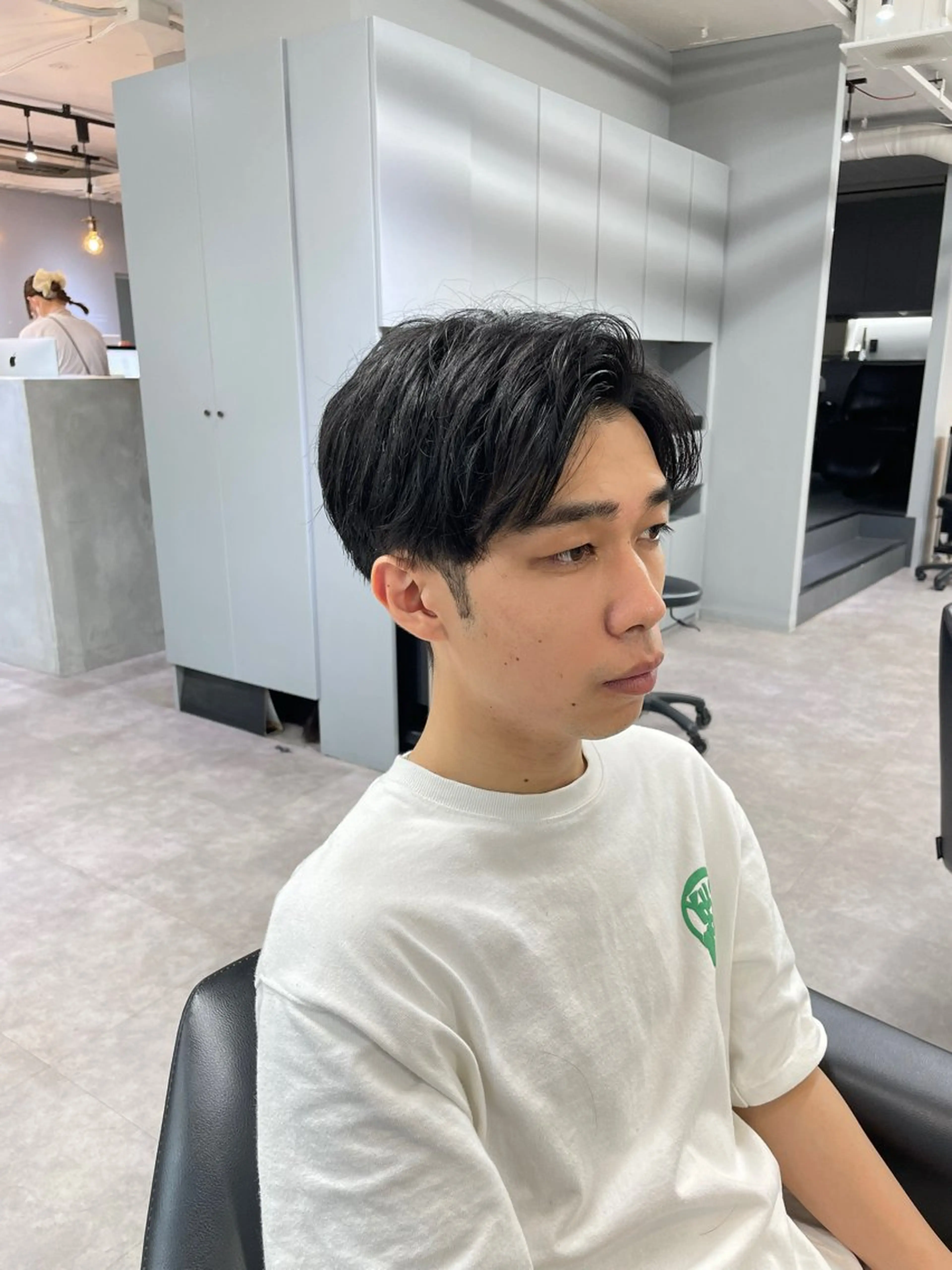 メンズ アップバング ツーブロック カット 雰囲気似合わせ/ itta𓂃🫧‪のヘアスタイル