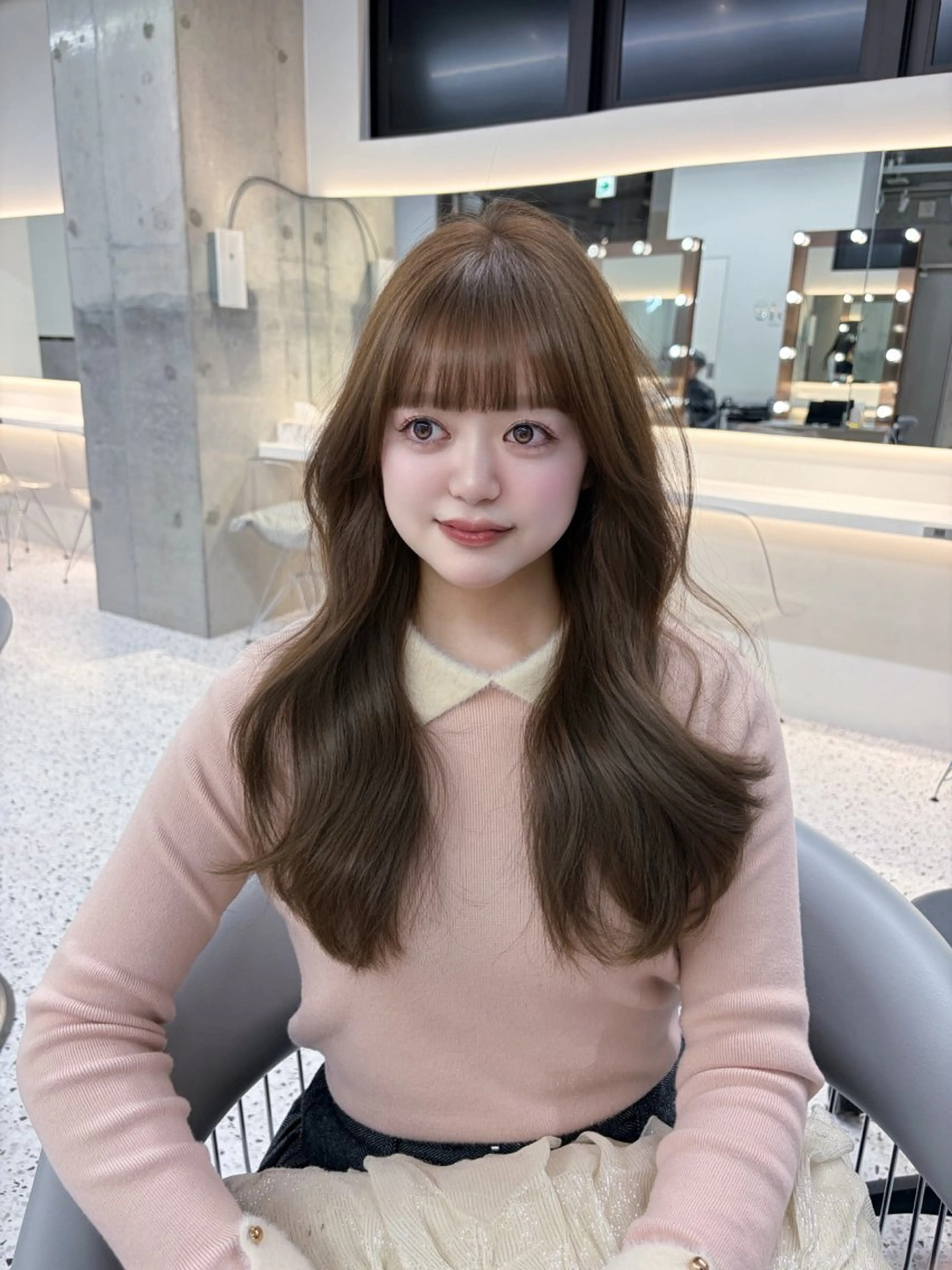 ロング カット ヘアカラー トリートメント 似合わせレイヤー / minami ⟡.·のヘアスタイル