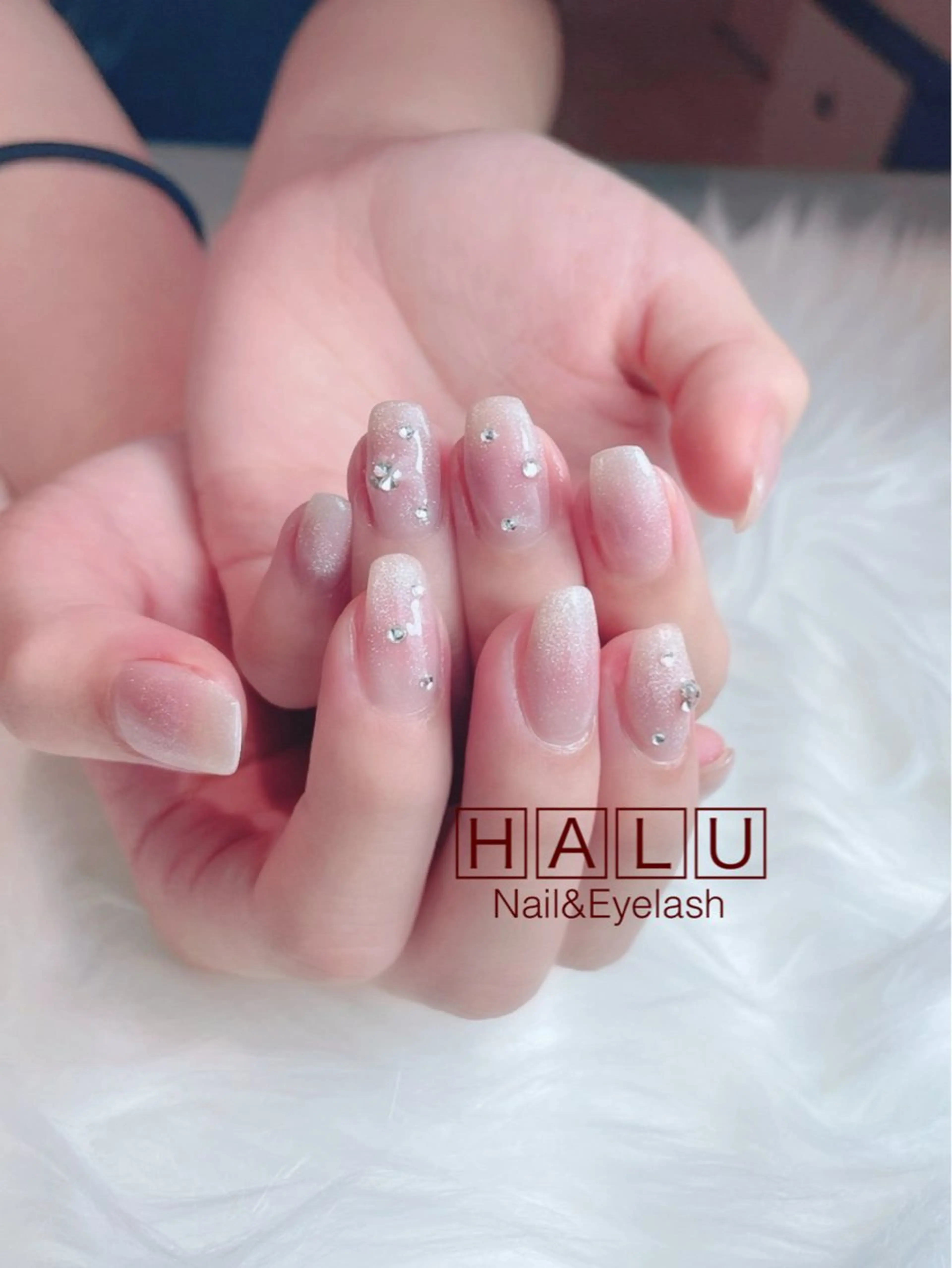 ネイル チークネイル マグネットネイル HALU ハルのネイルデザイン