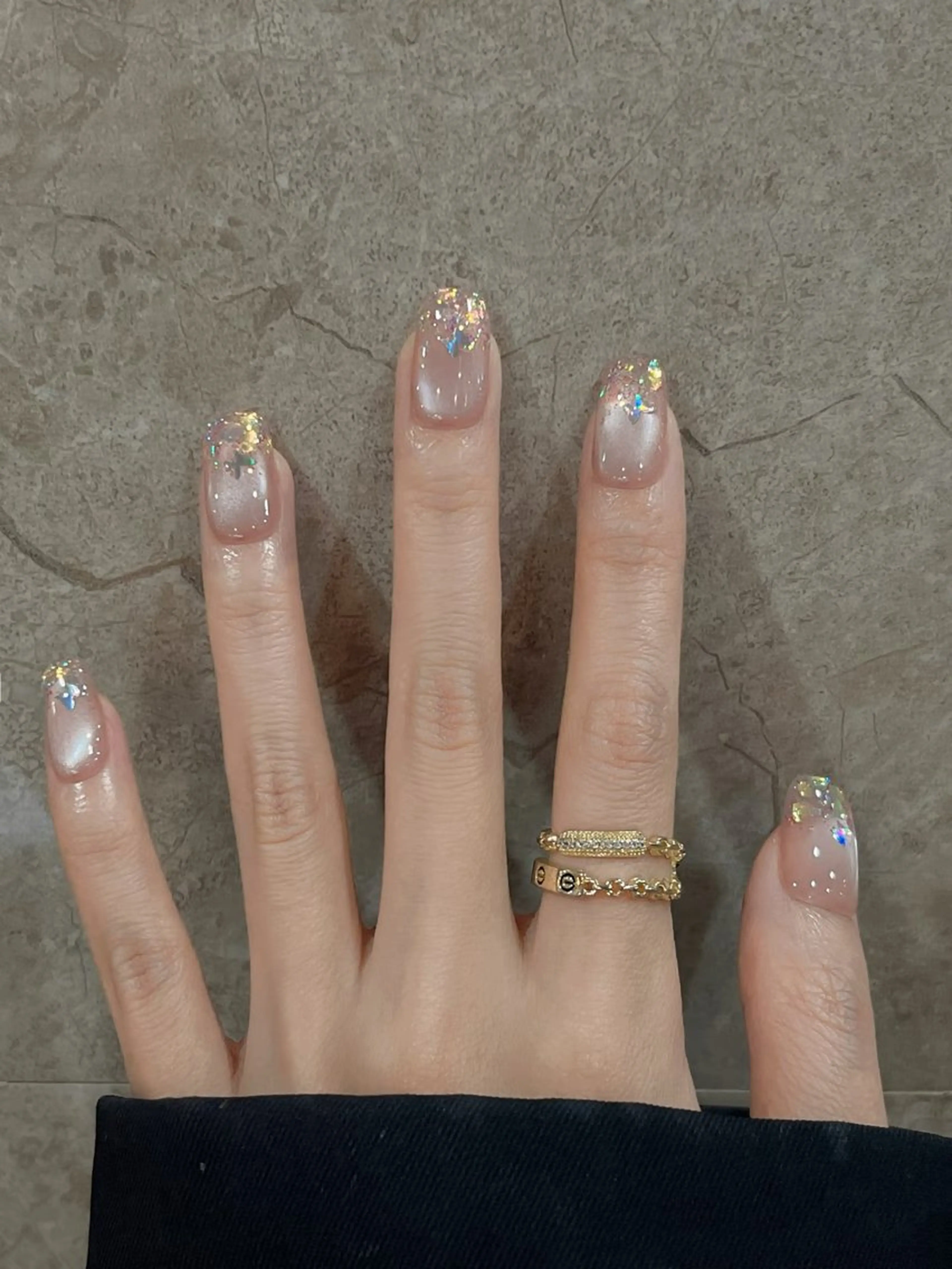 JRネイリスト　チップ長さだし　フラッシュ　オフなしの写真