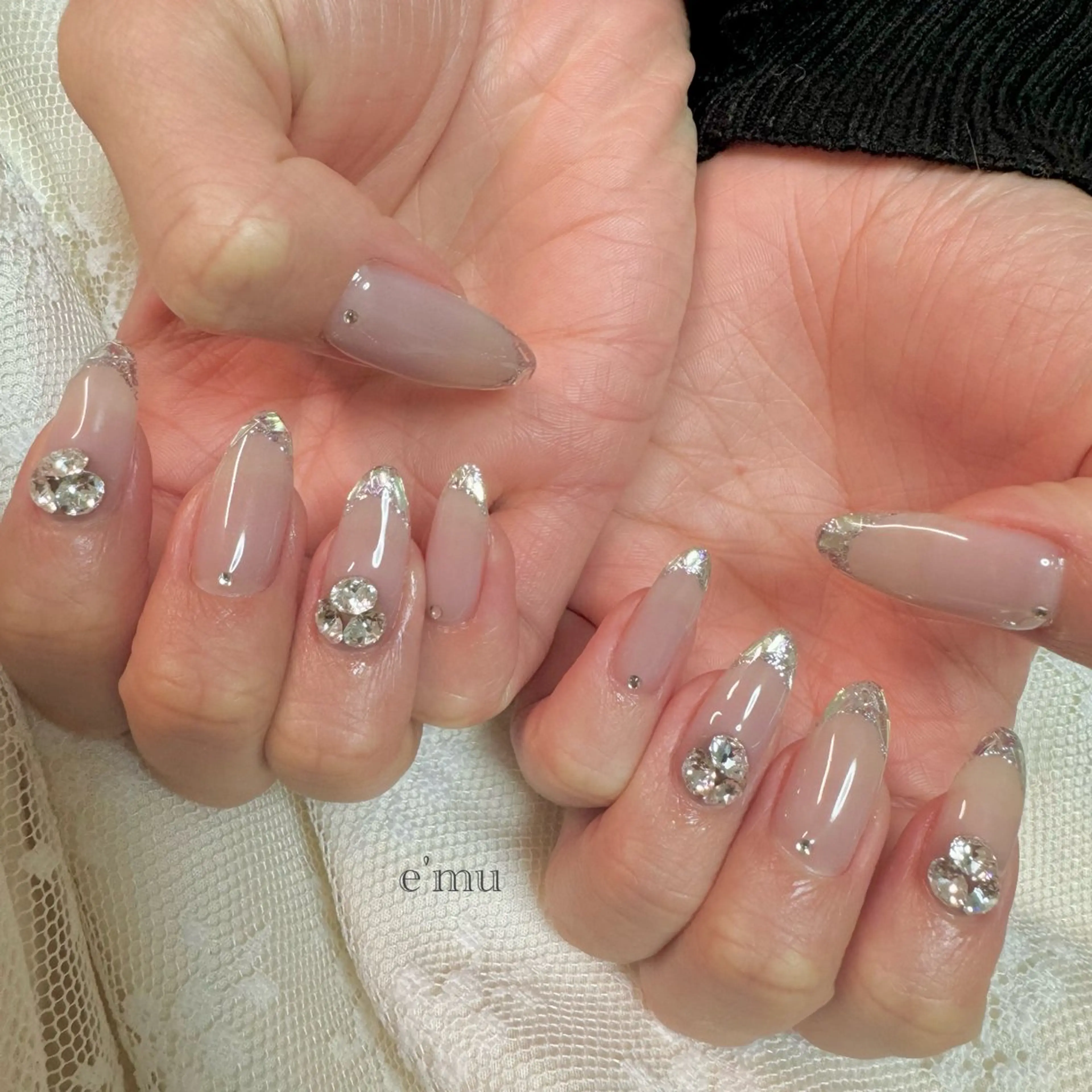 ネイル ワンホンネイル ハンドネイル nail salon e'mu💐のネイルデザイン