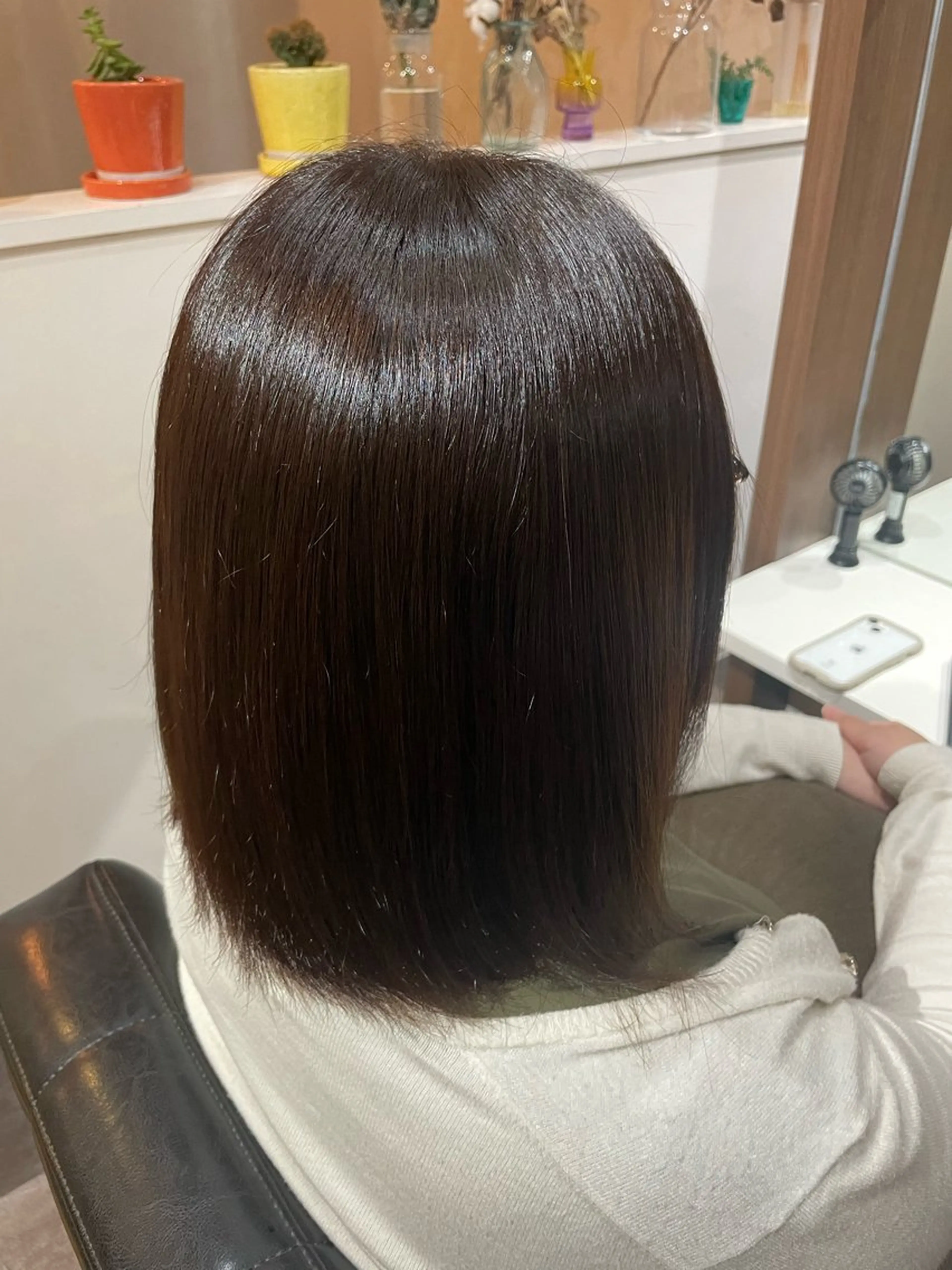 ミディアム かりん髪質改善 /メンズカットのヘアスタイル