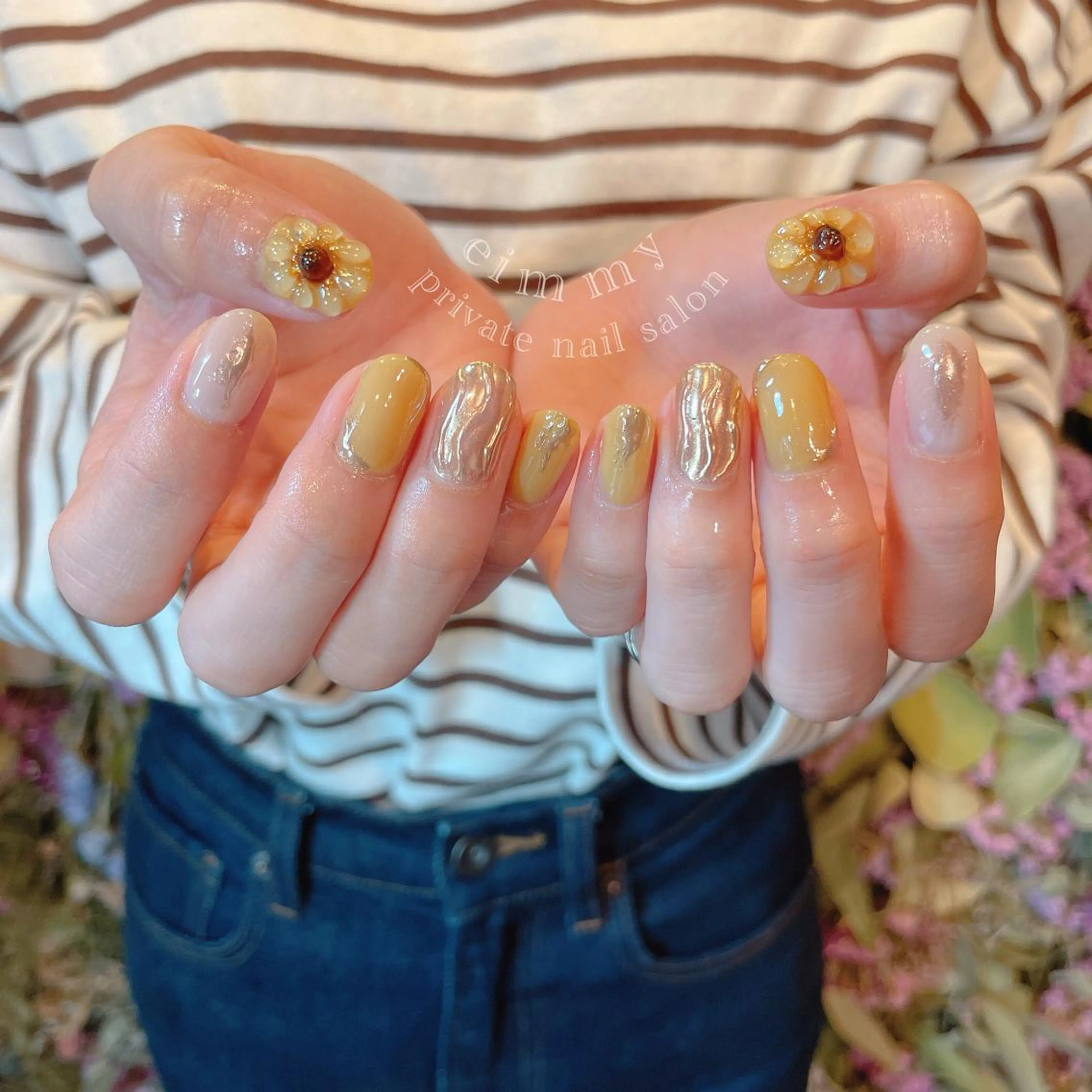 ネイル ジェルネイル キラキラネイル ニュアンスネイル オフィスネイル シンプルネイル eimmy【所沢】 mayuのネイルデザイン