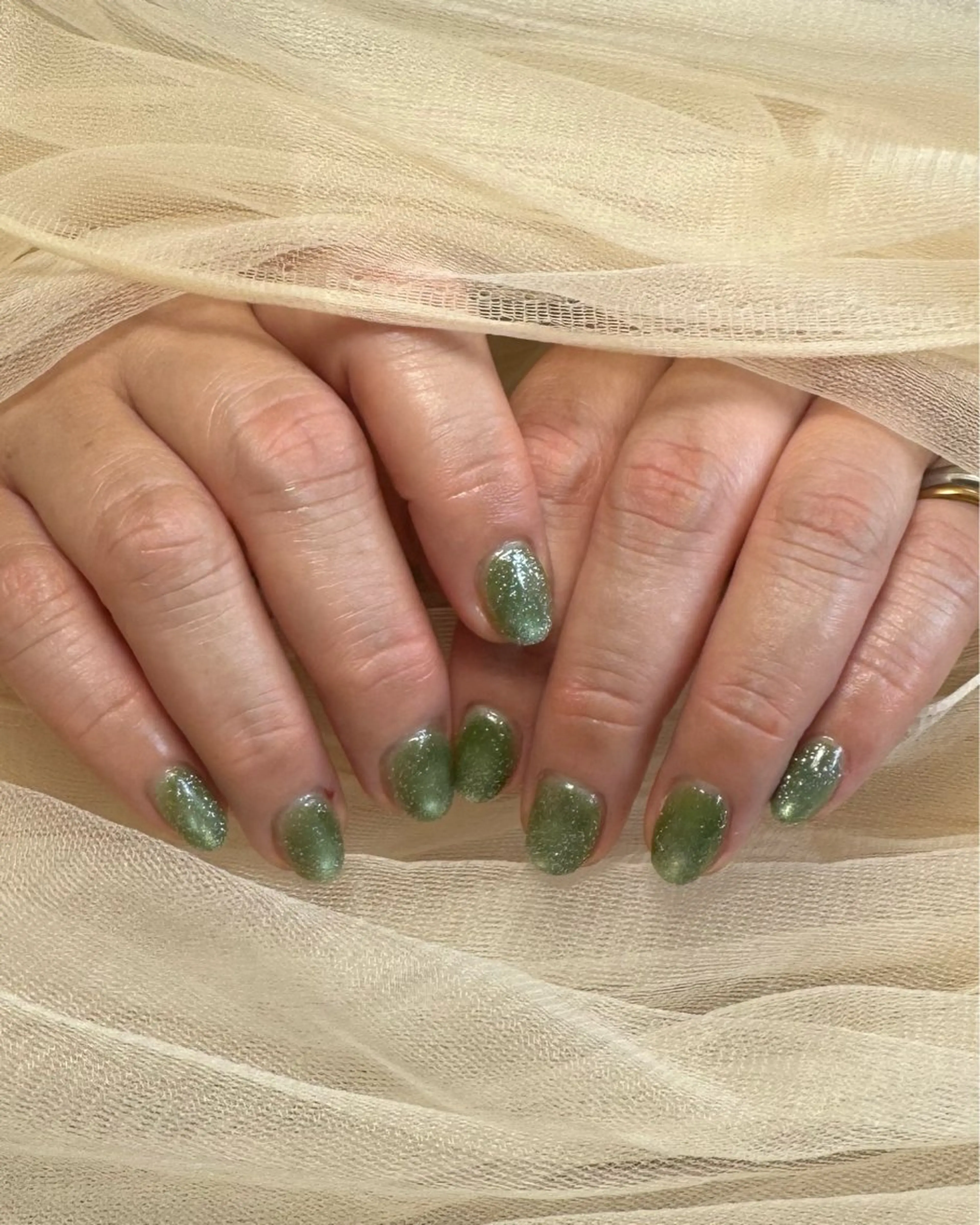 ネイル マグネットネイル マグネットワンカラー ワンカラーネイル ハンドネイル via nailのネイルデザイン