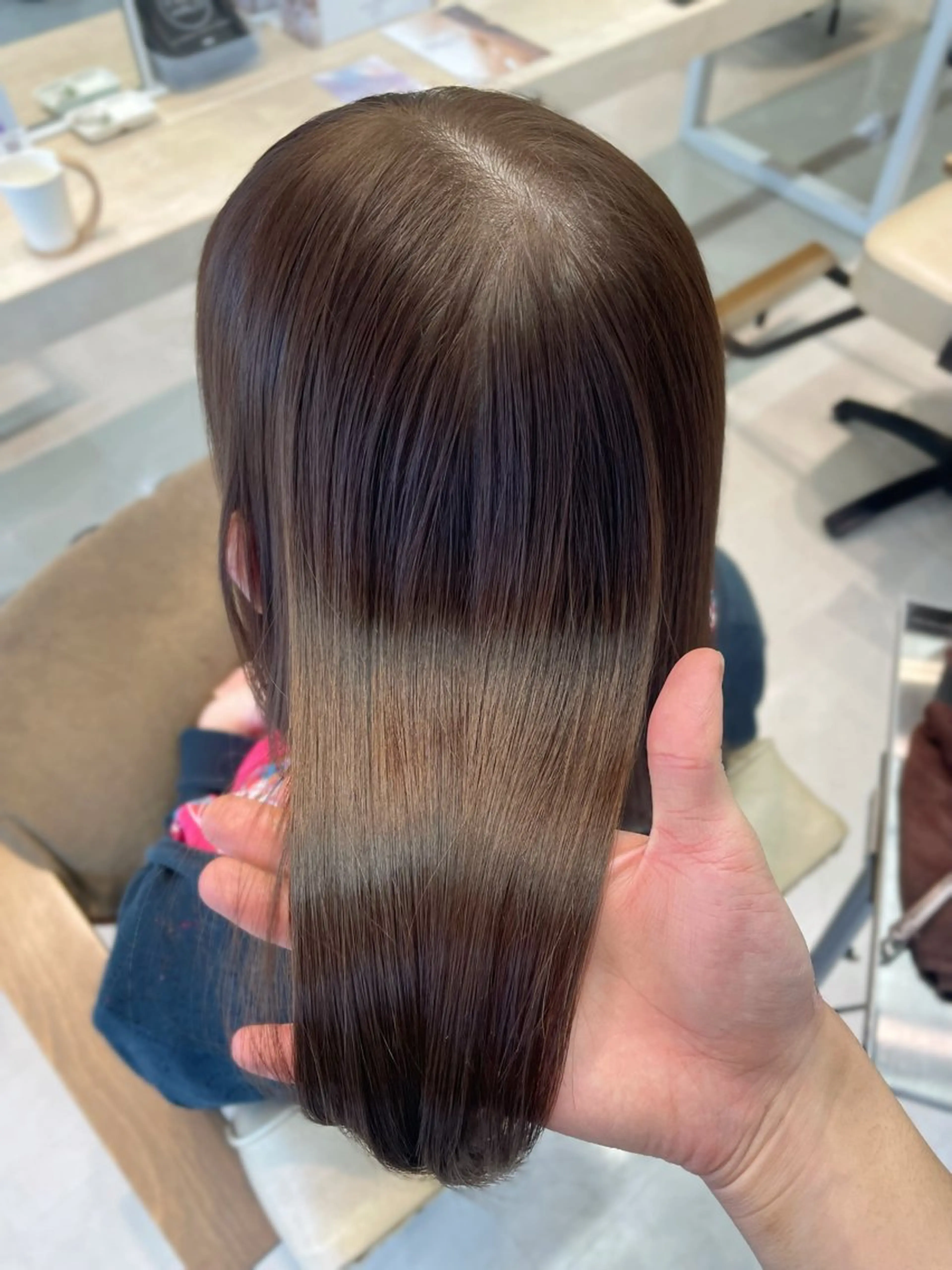 ミディアム カット ヘアカラー トリートメント かずや🍀/髪質改善 /艶髪カラー/眉毛のヘアスタイル