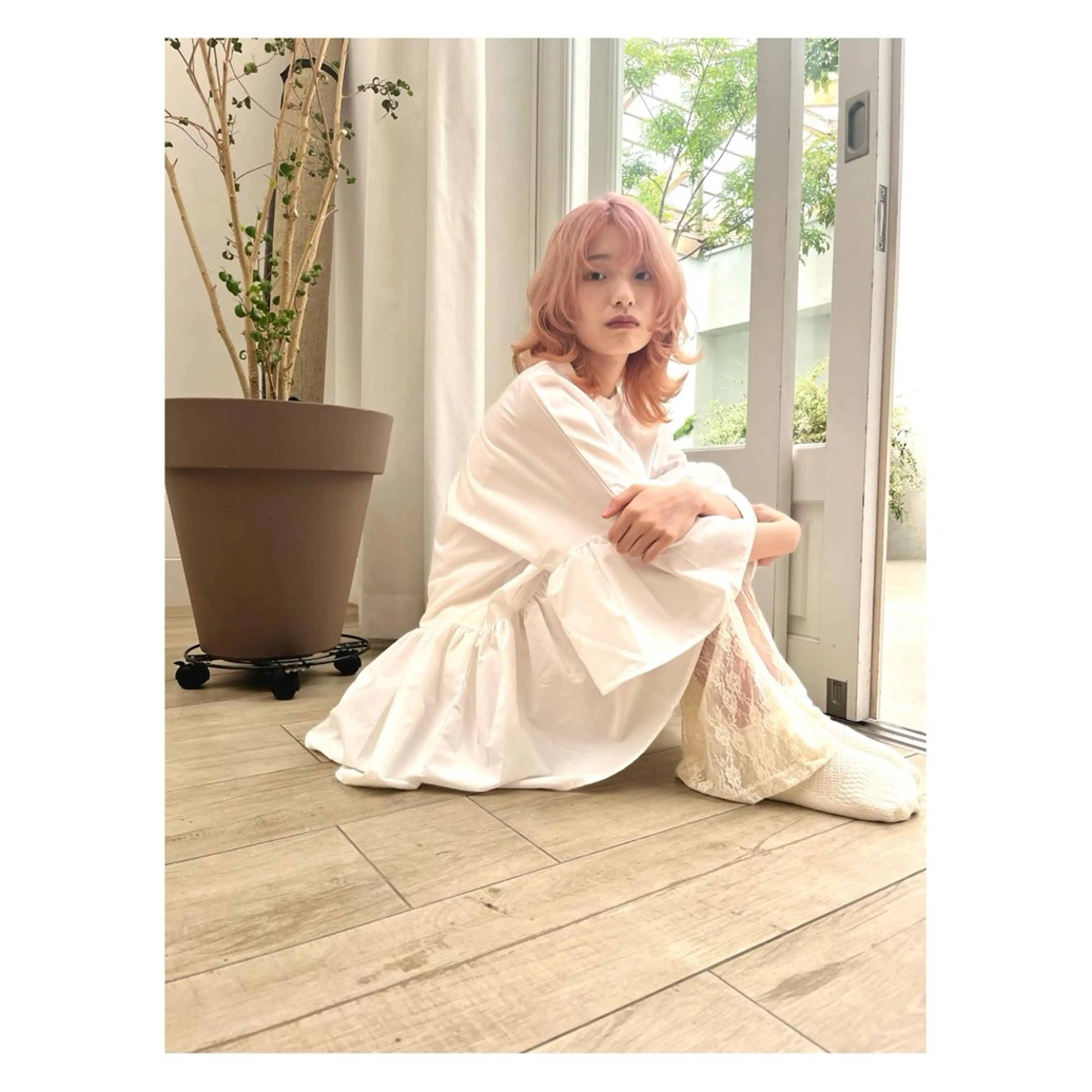 ミディアム カラー ピンクカラー カット ヘアカラー トリートメント rewards成城学園前店所属・hiroki【マンツ ーマン接客】のヘアスタイル