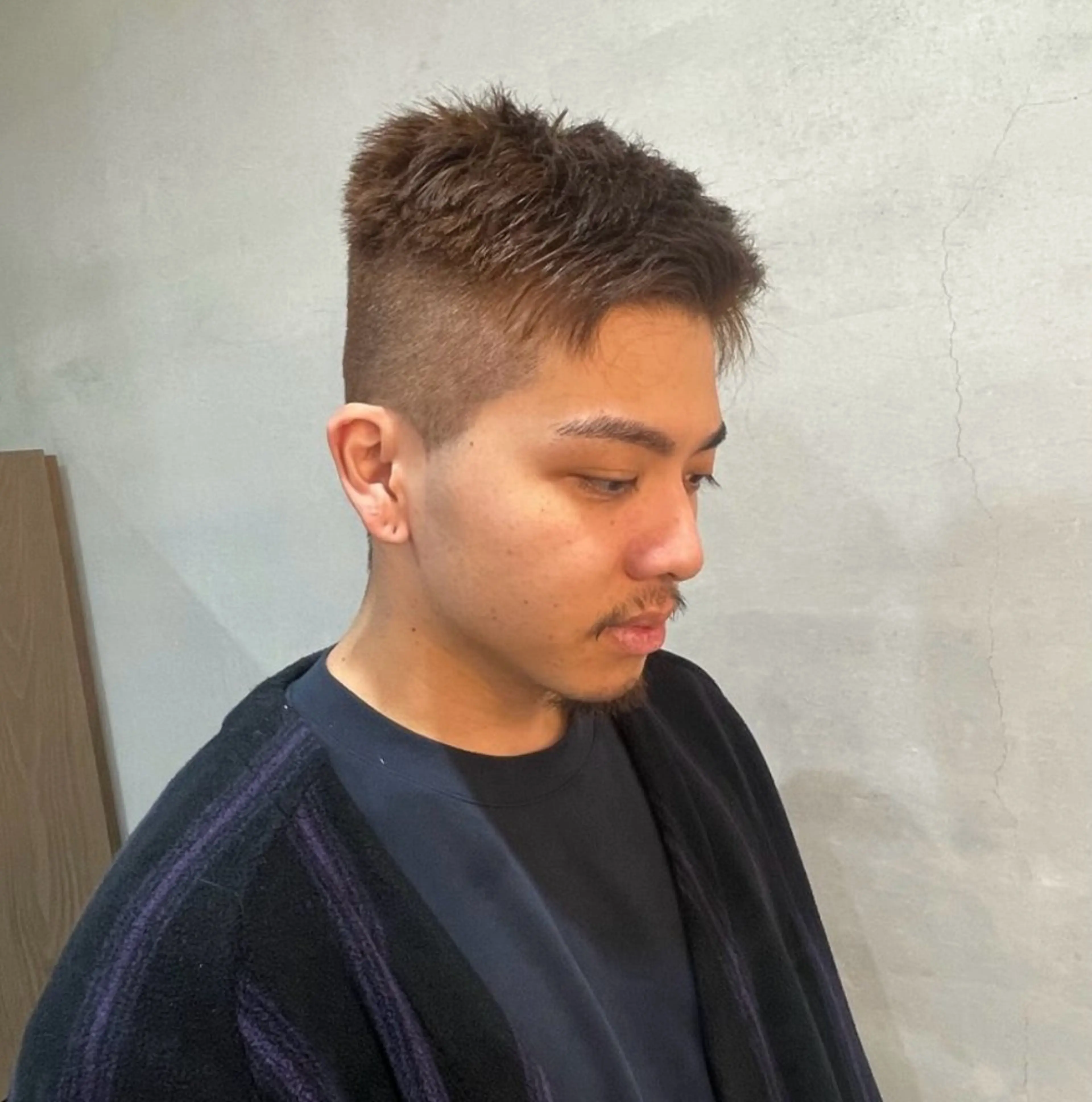 ショート カラー メンズ ルプラボウ りく/艶カラーのヘアスタイル