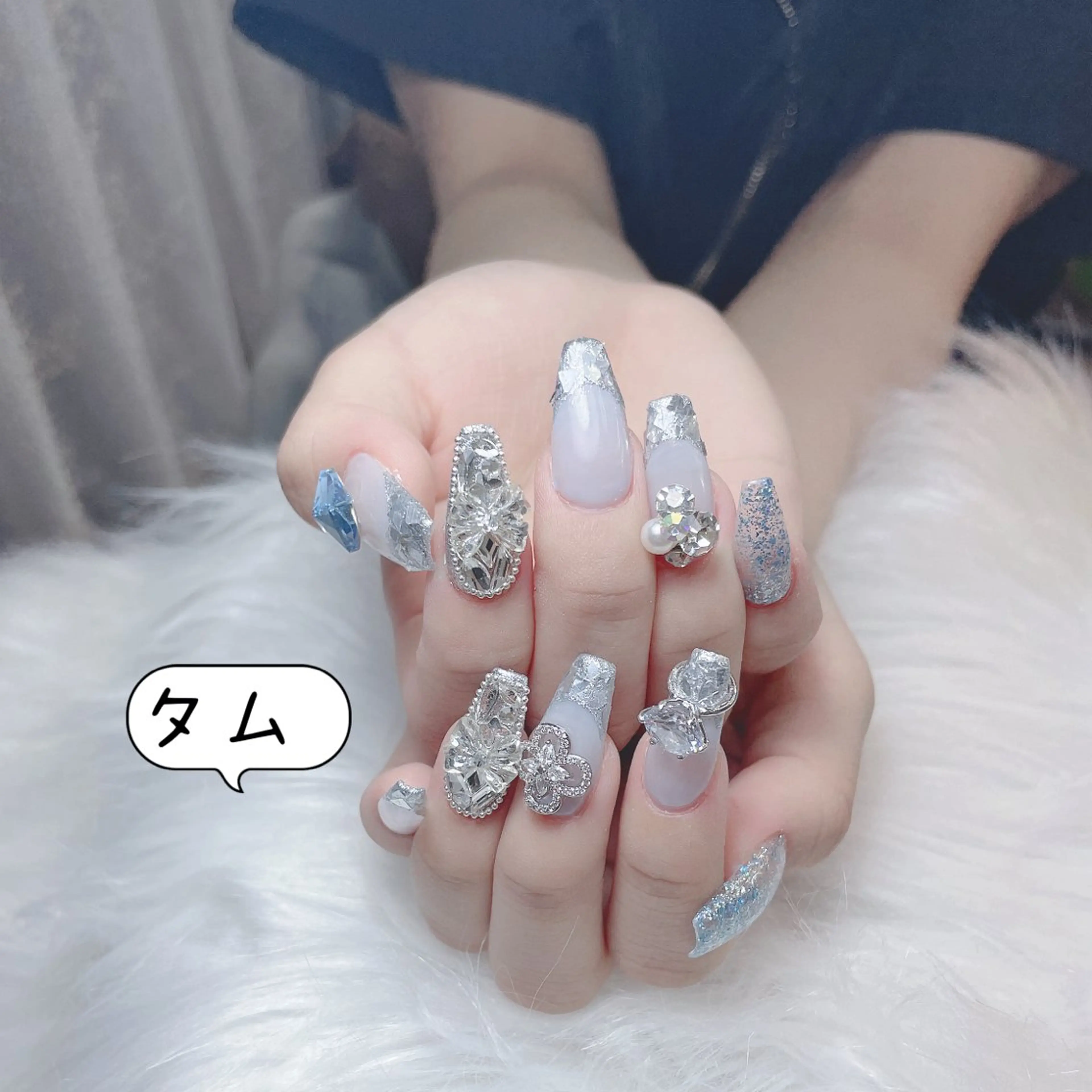 ネイル ハート 韓国ネイル スカルプネイル 夏ネイル ワンホンネイル ハンドネイル Melody Nail所属・Melody  3D/スカルプ専門店のネイルデザイン