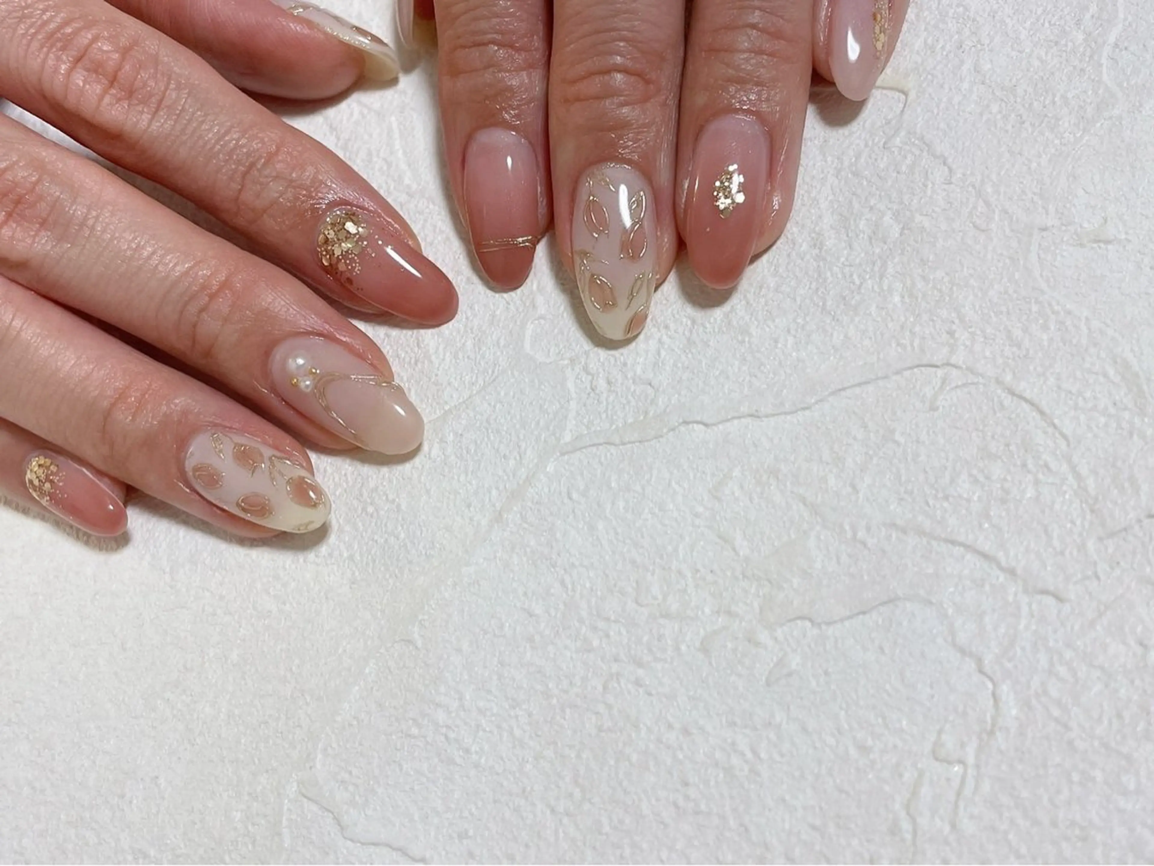 ネイル アートネイル オーロラネイル フットネイル フレンチネイル ジェルネイル kikinail 溝の口のネイルデザイン