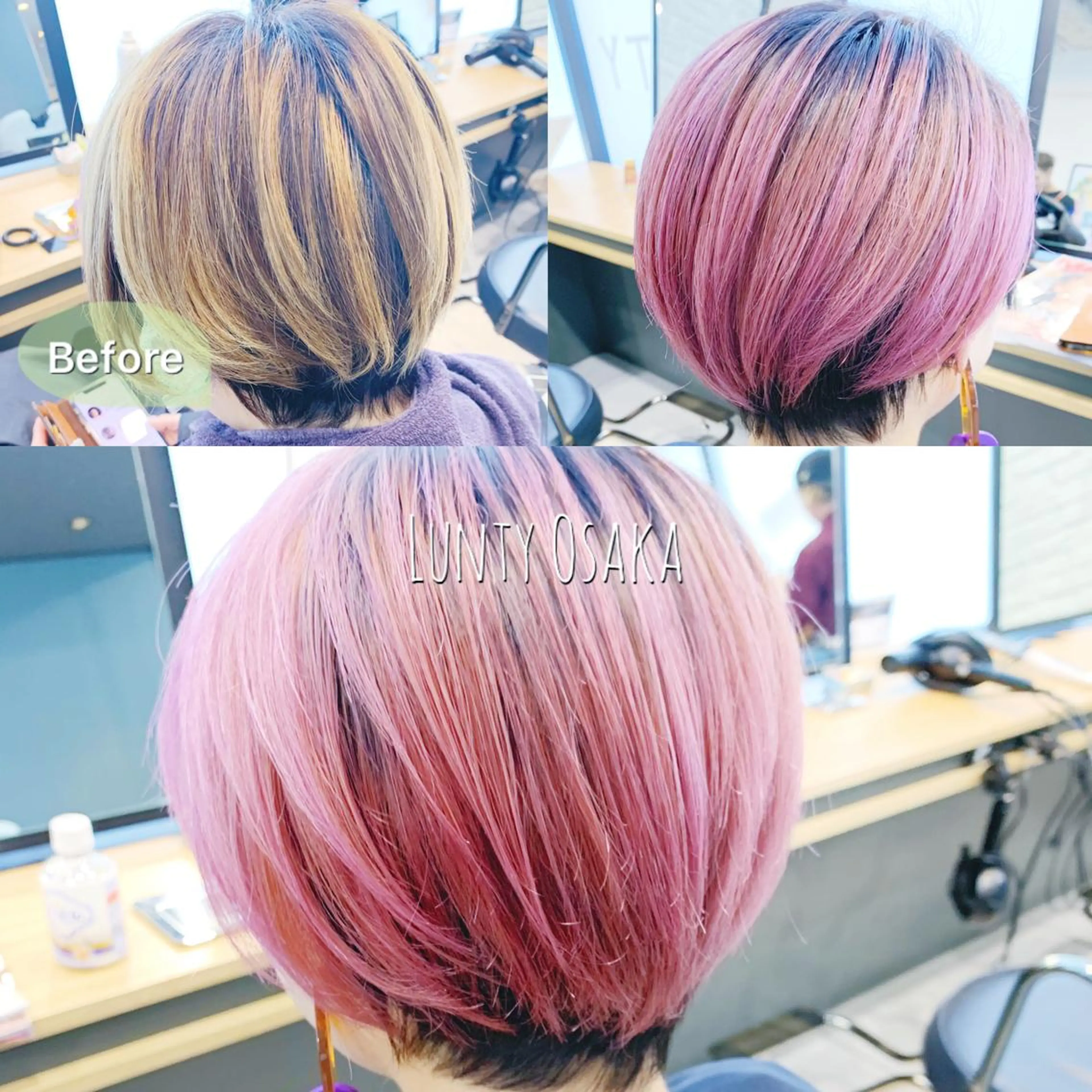 ショート カラー enn. bleach by t.a.g所属・枚方/樟葉駅 3分 enn. AKIRAのヘアスタイル