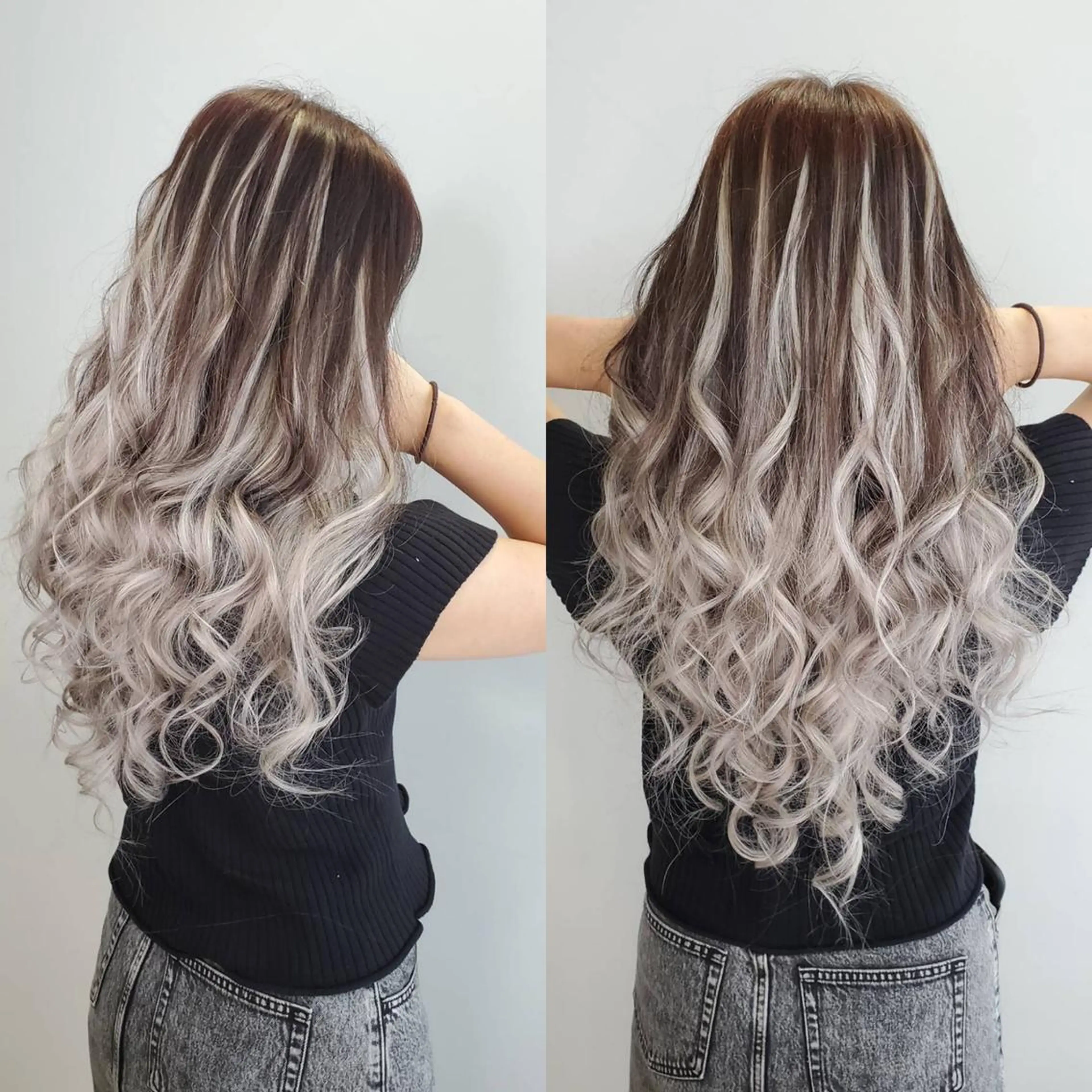 ロング 💎馴染むエクステ ×カラーTOMO💎のヘアスタイル