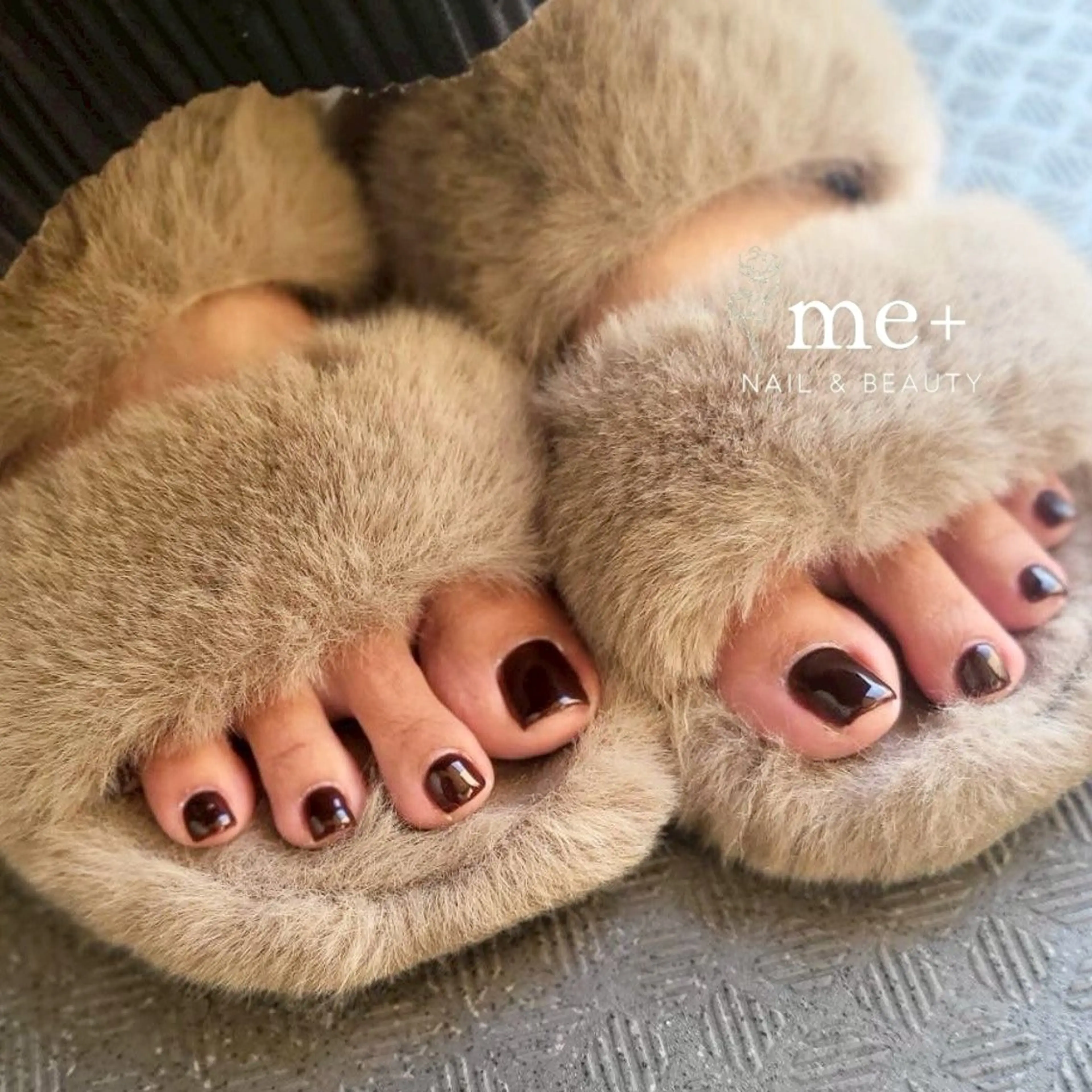 【フットネイル】ワンカラー(オフ込)の写真