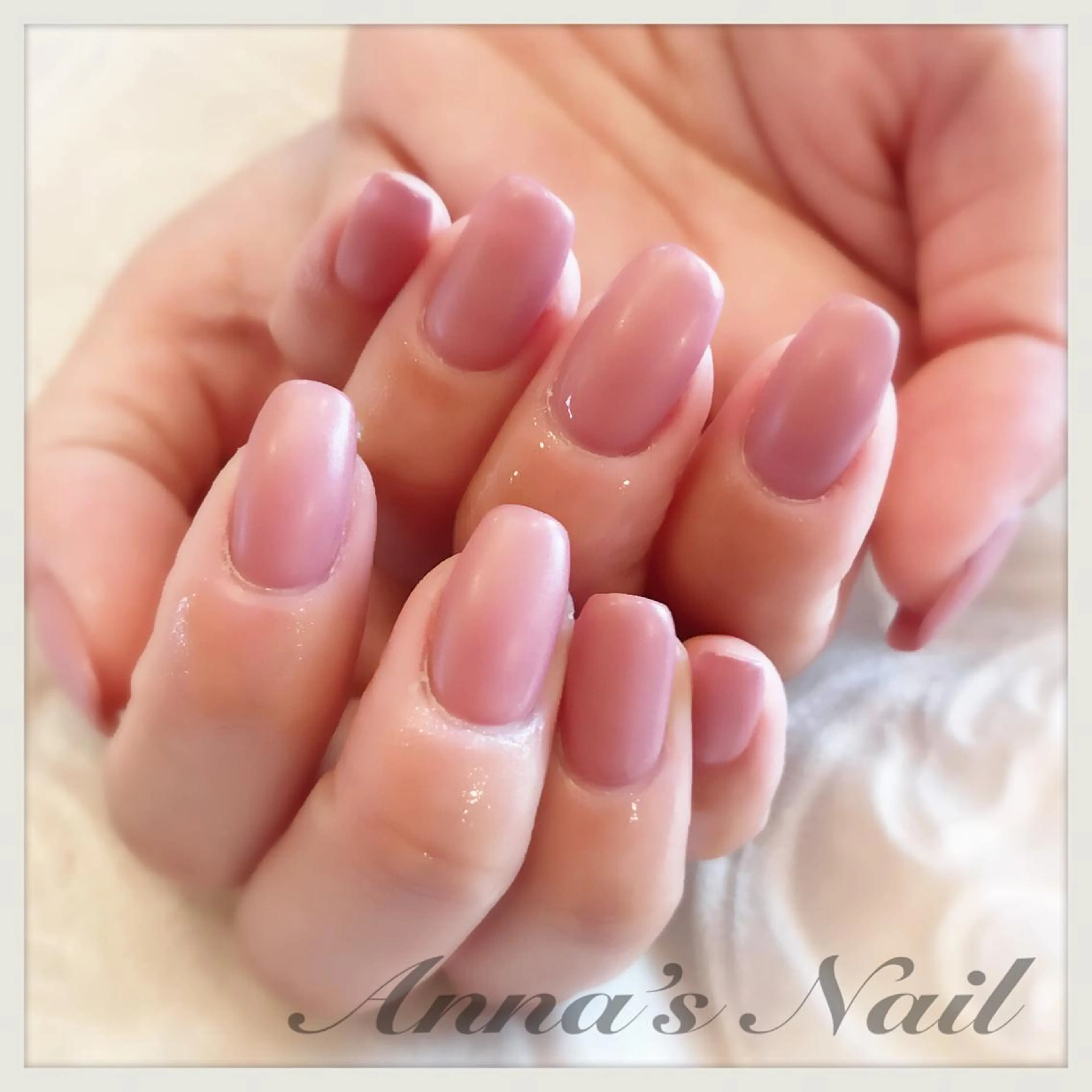 ネイル マットネイル ワンカラーネイル ピンク Anna’s Nail所属・清口 杏奈のネイルデザイン