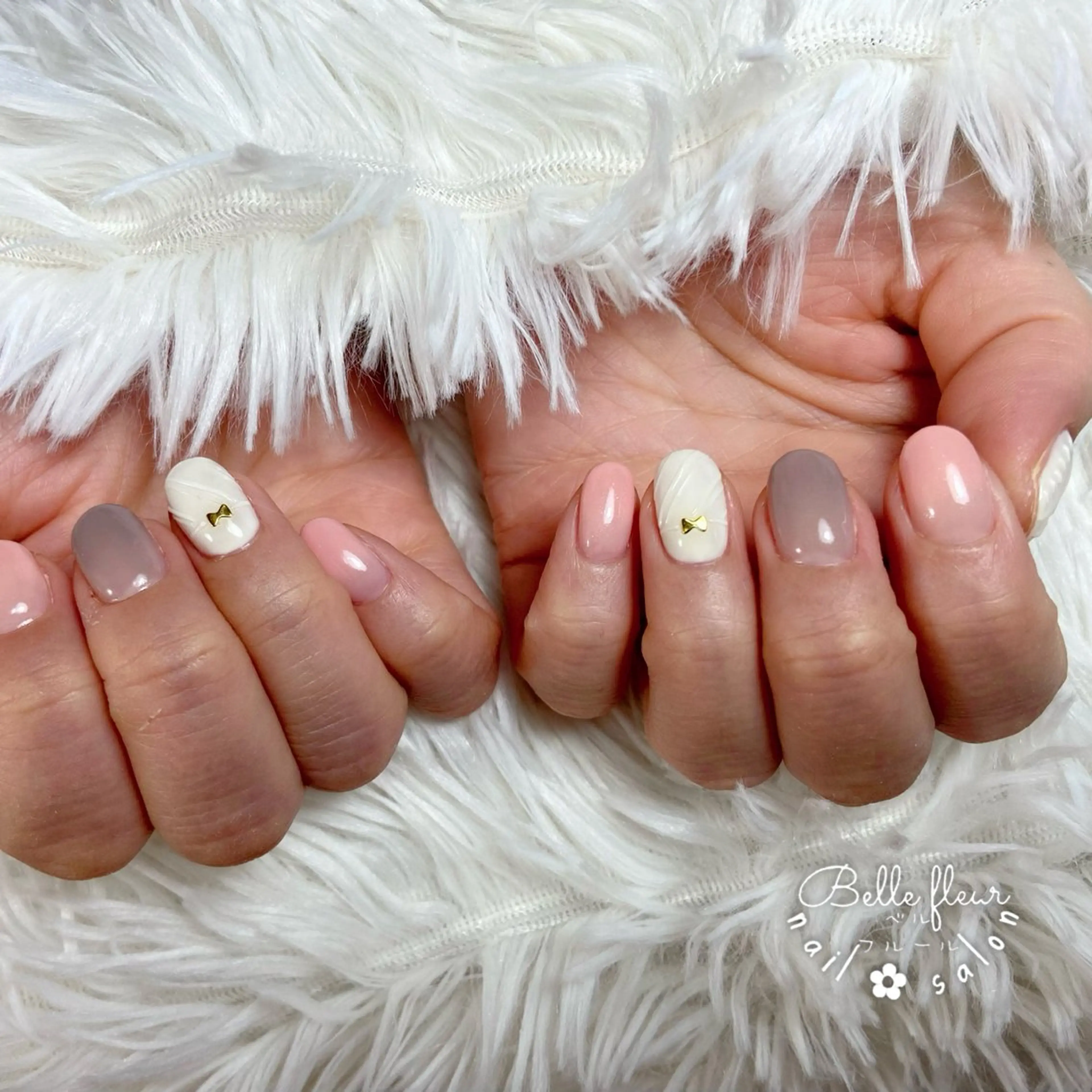 ネイル ハンドネイル ﾈｲﾙｻﾛﾝ Bellefleurのネイルデザイン