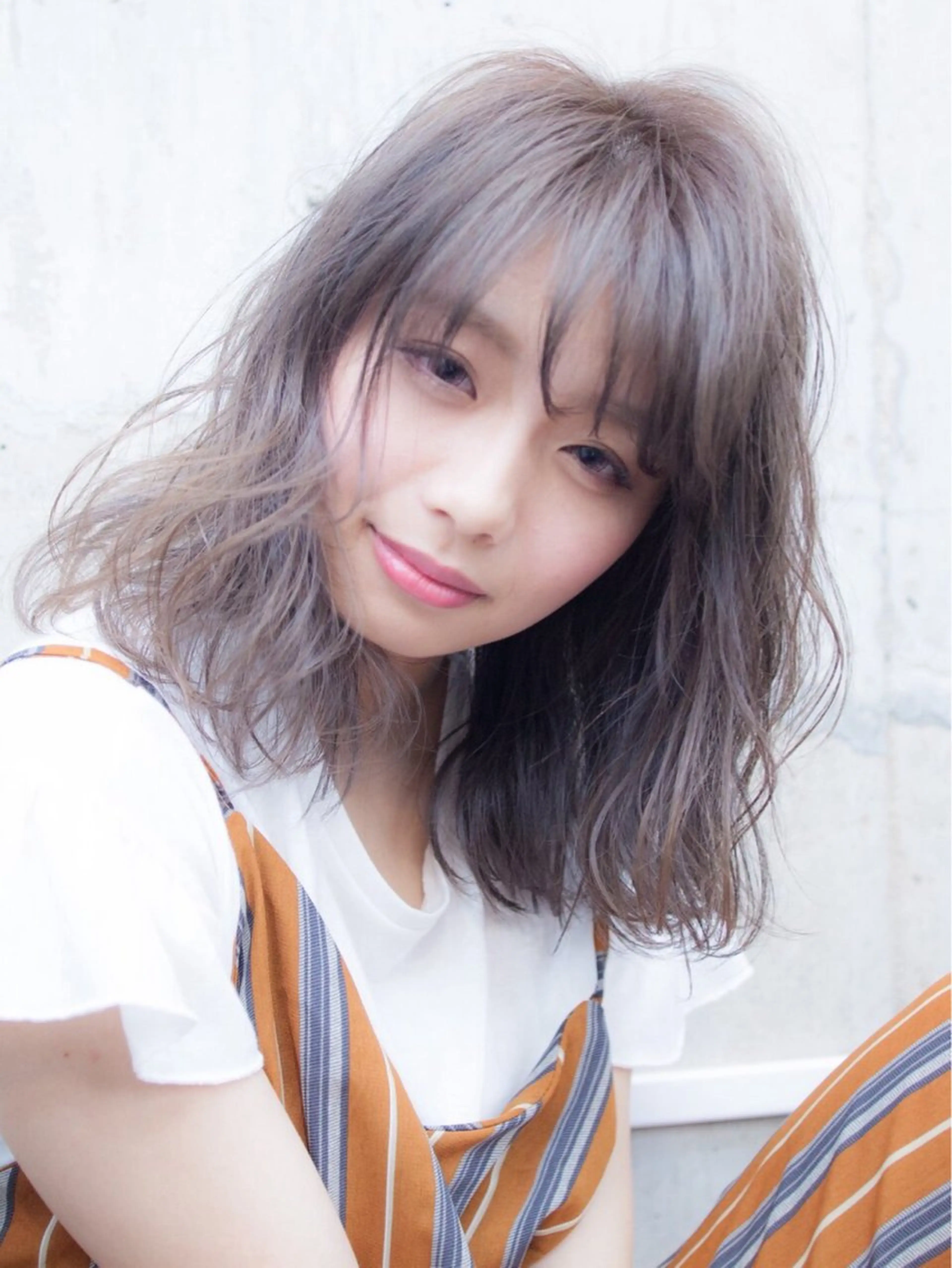 セミロング カラー カット ヘアカラー トリートメント 高濃度水素/髪質改善 /柳原大輝のヘアスタイル