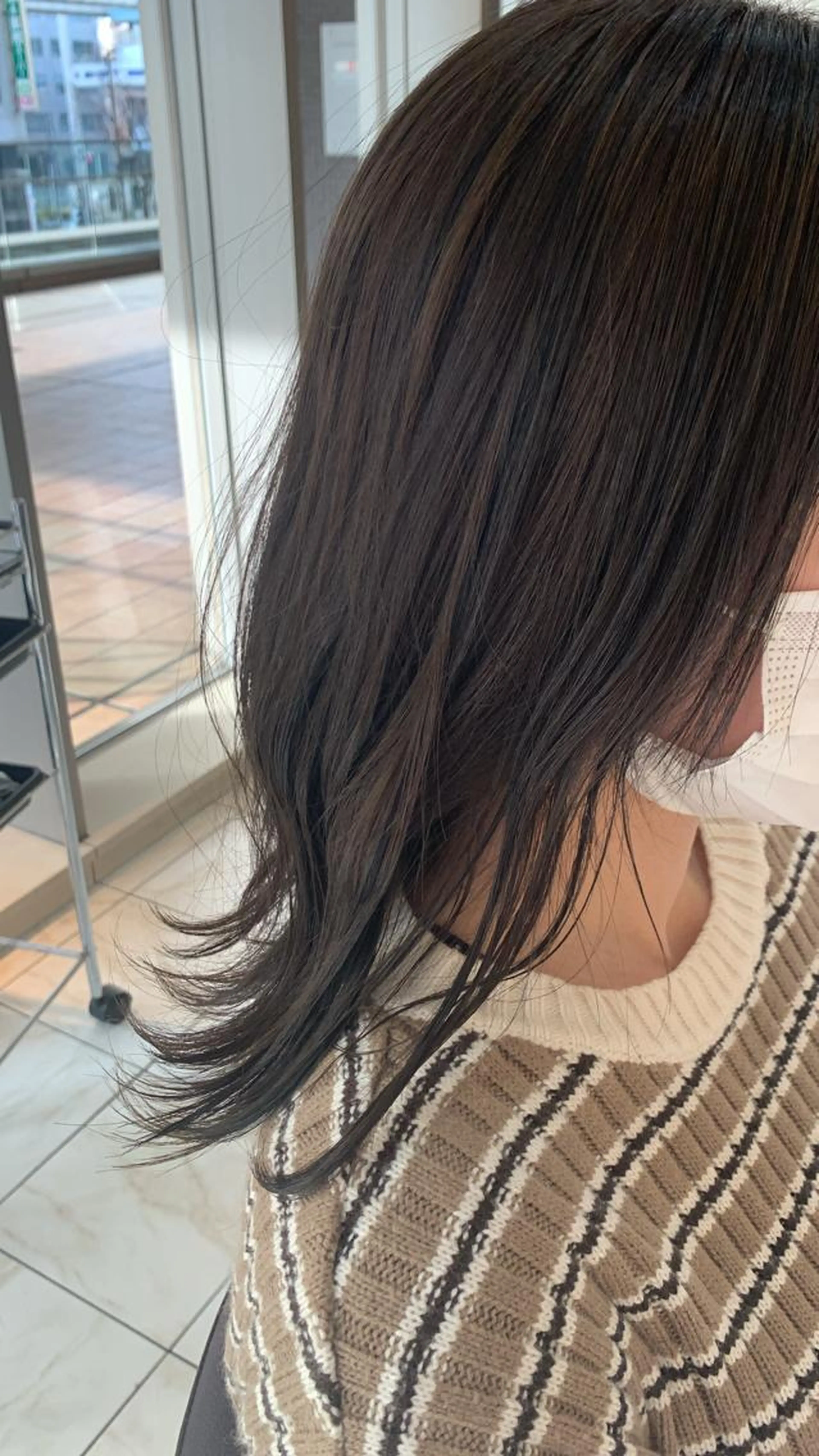艶カラー🌸＋デザインカット💇‍♀️＋3ステップトリートメント🍀7500円【ブリーチ＋1500円】の写真