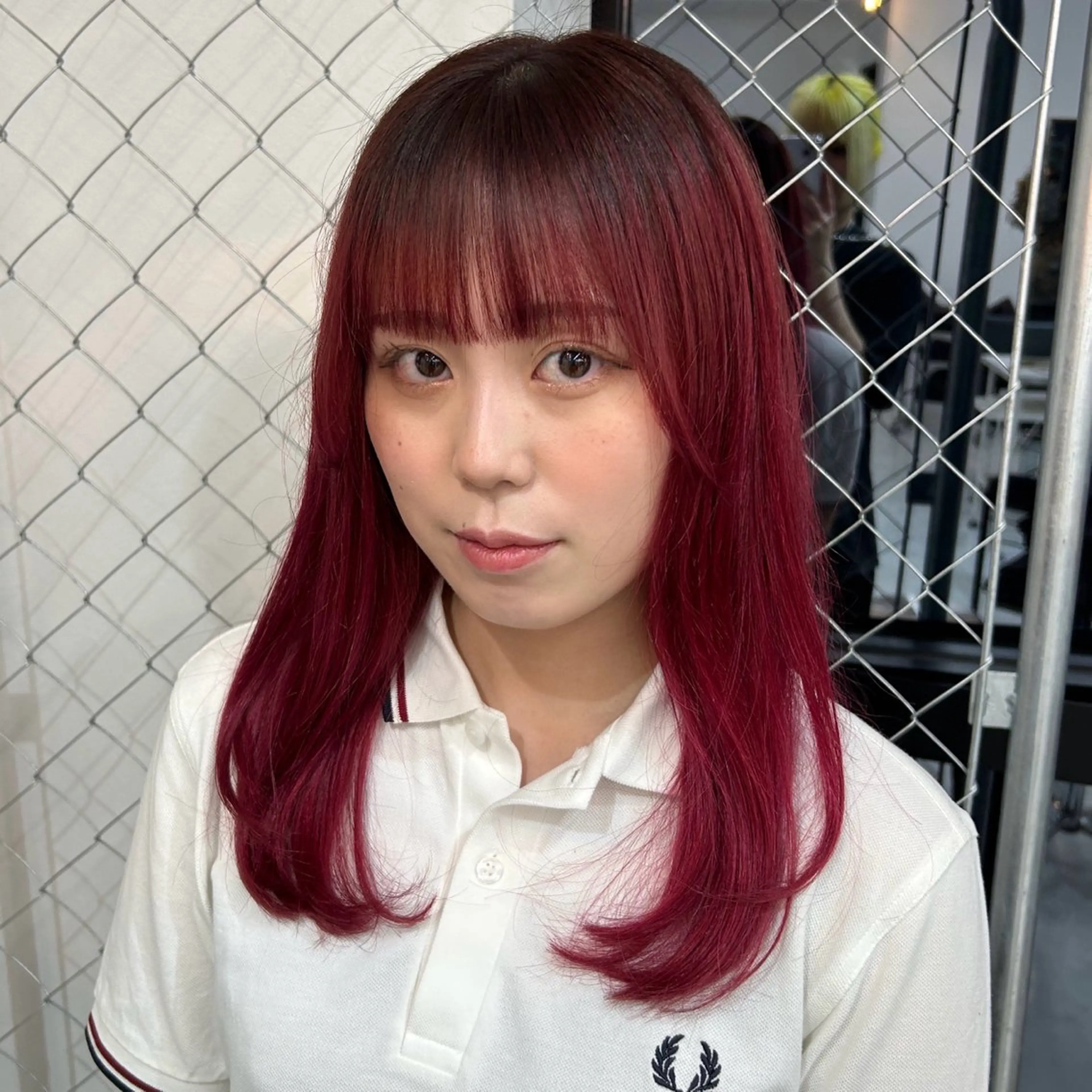 セミロング カラー 🥀YUIHA🥀 テザインカラー♥のヘアスタイル