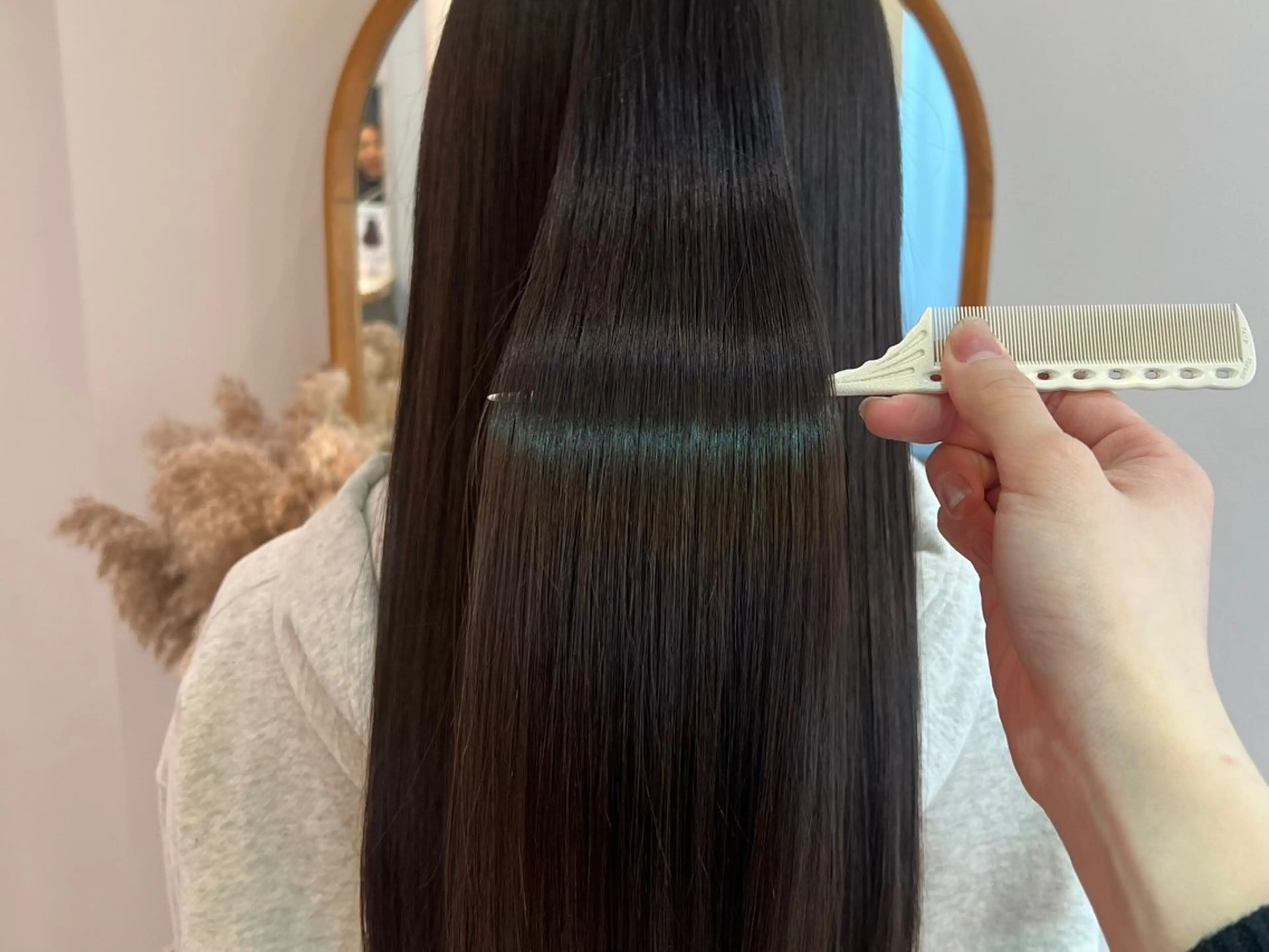 💎<平日限定*癖毛対策>💎縮毛矯正+前髪カット＋スタイリング/大宮/髪質改善の写真