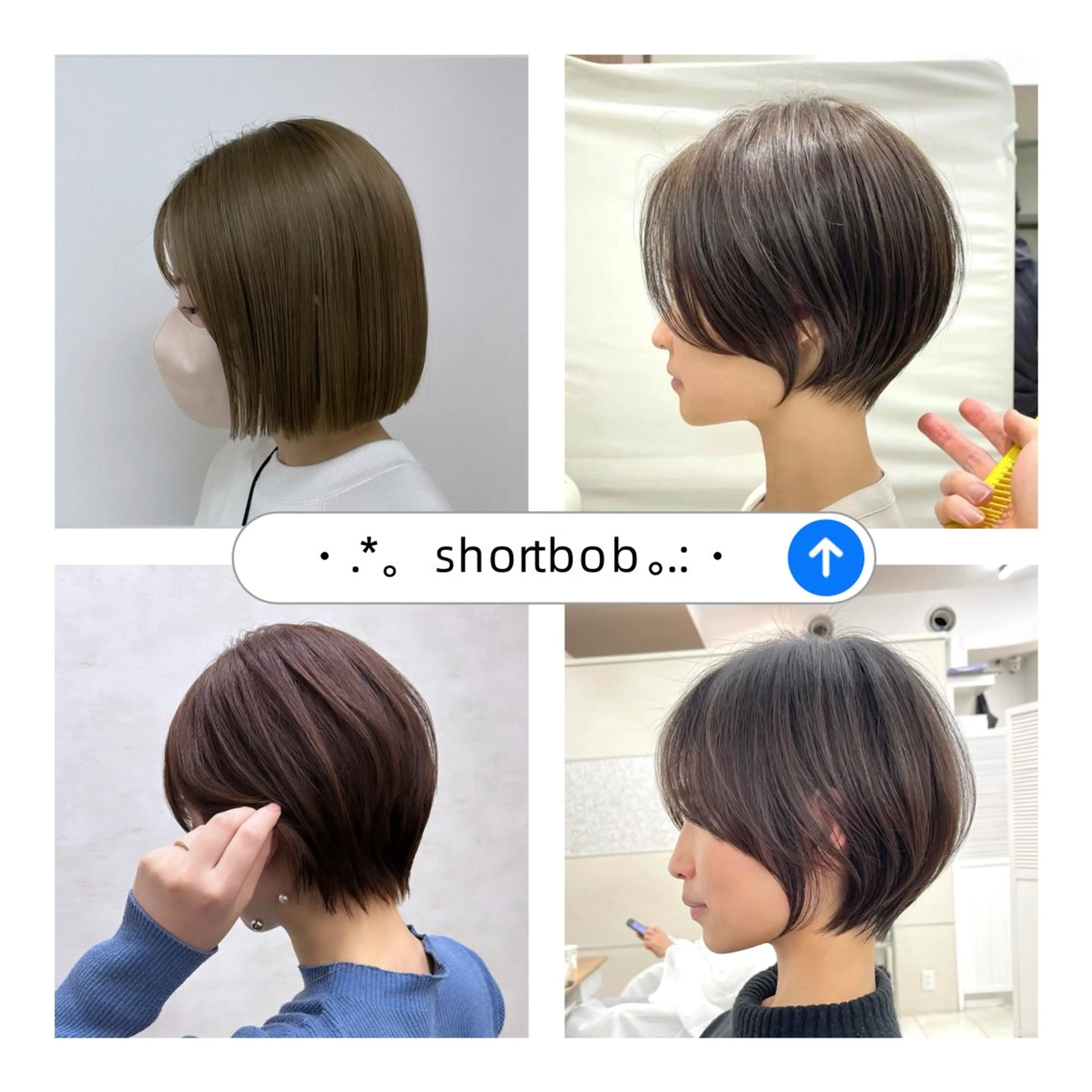 ショート カラー ショートボブ ボブ ショートヘア 小顔カット カット ヘアカラー picasso yume/ボブカットのヘアスタイル